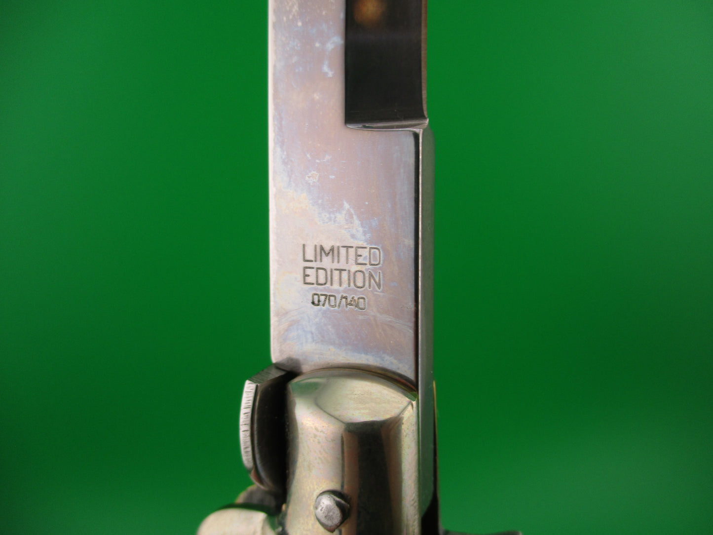 AGA CAMPOLIN MANIAGO ITALY 33cm Italian Picklock Limited Edition Gray horn automatic knife