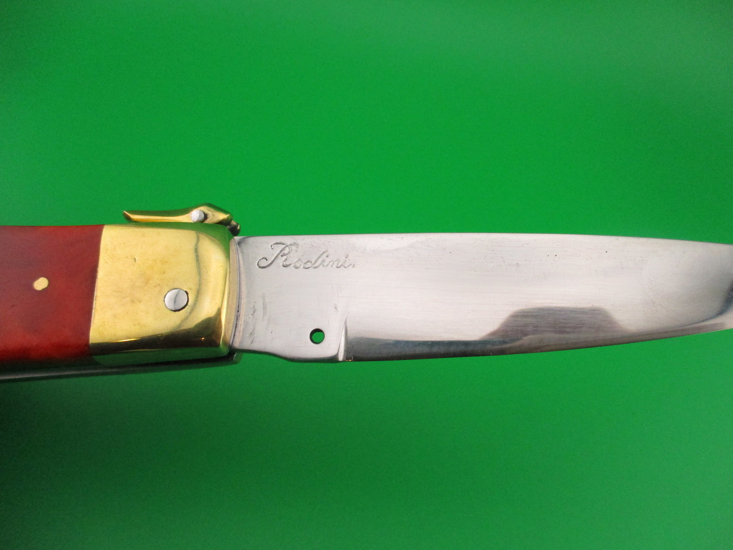 Rodini D.M. Dolphin 23cm Italian Hand made Fulcrum release propeller safety switchblade