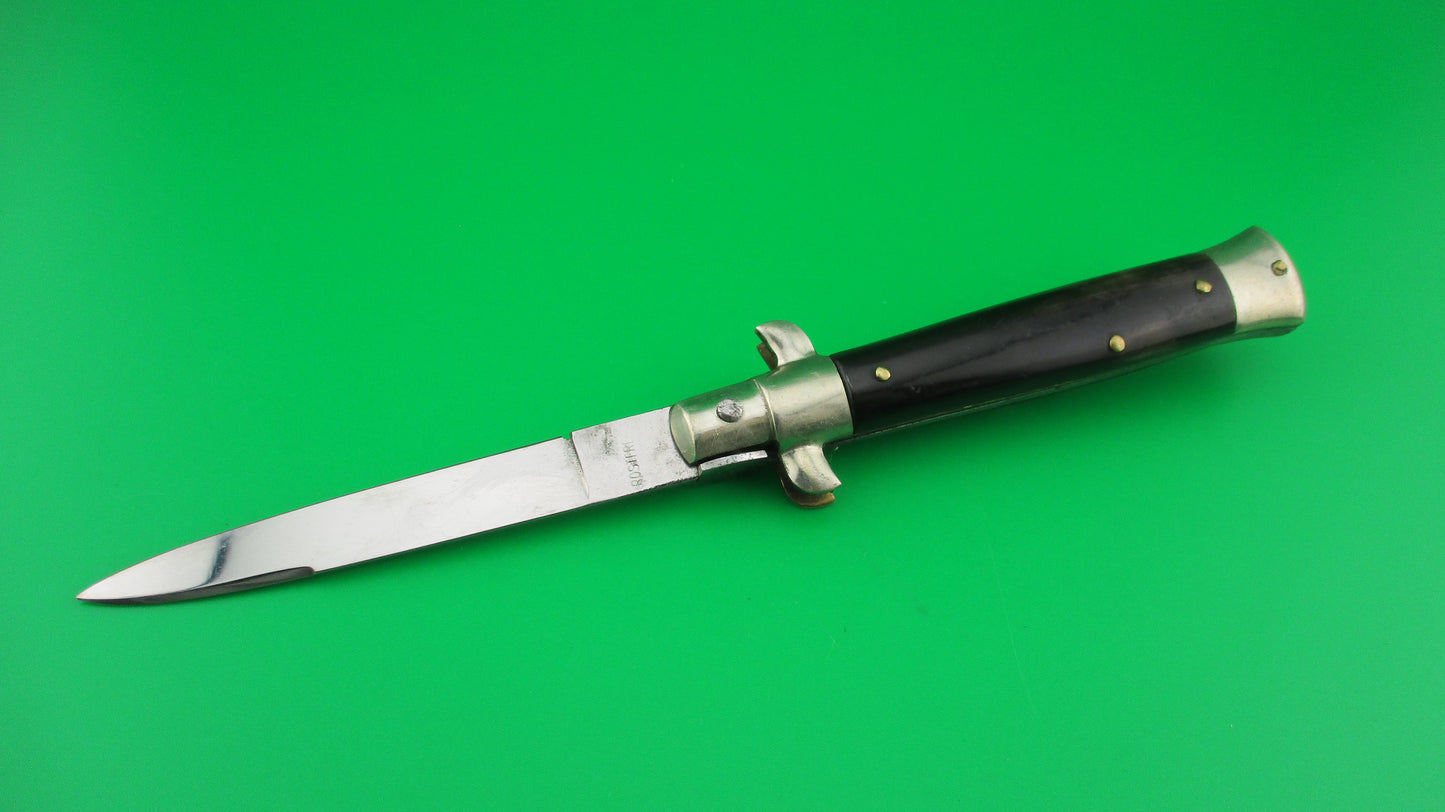 C. Jul Herbertz IMPORT 18cm Italian Transitional Stiletto Black switchblade knife