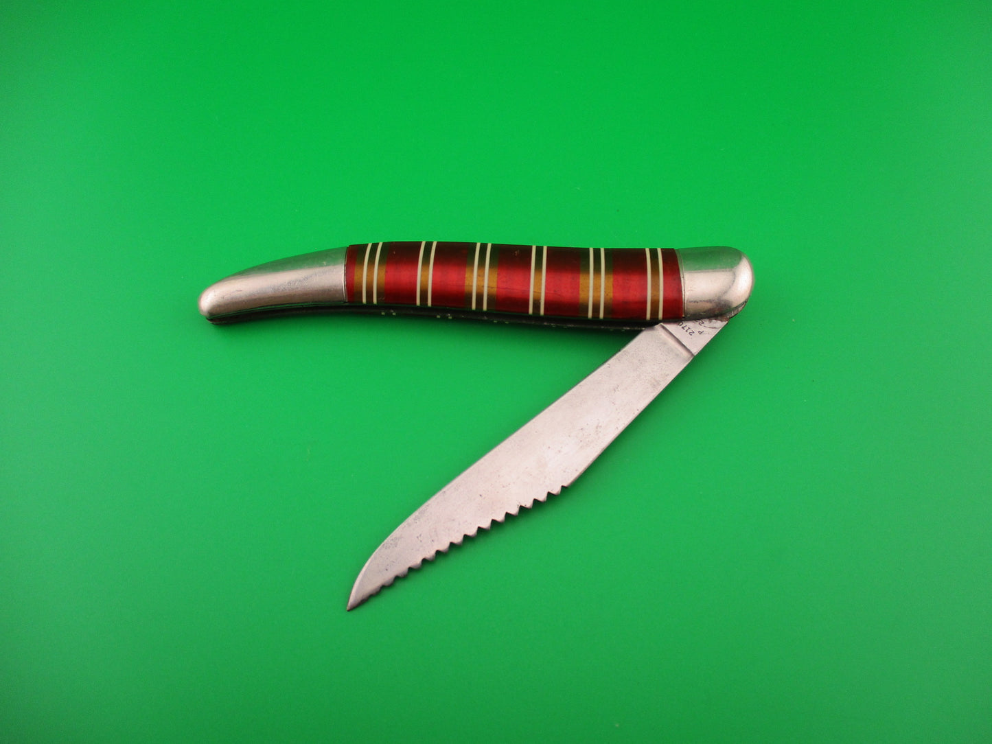 IMPERIAL Toothpick Candystripe Vintage switchblade knife fish scaler JM90PBFC