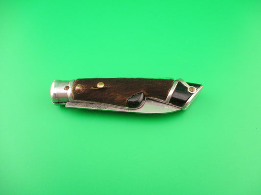 PT 2522 INOX 18cm Spanish Hoof Knife w hair vintage coil spring switchblade knife