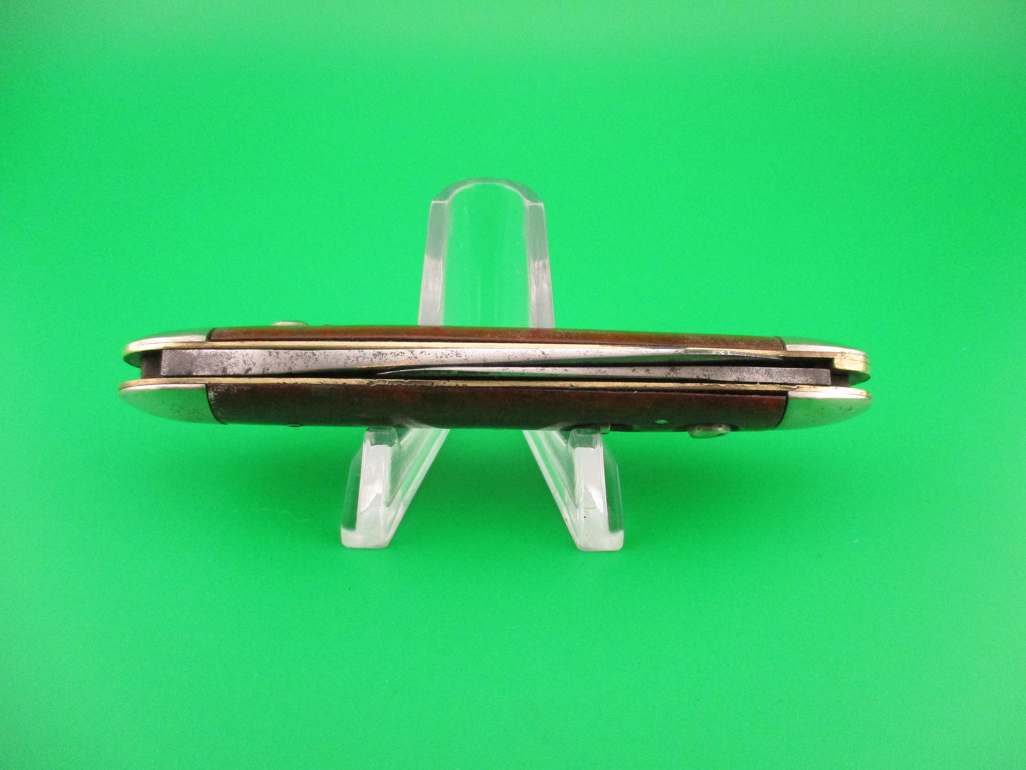 Early SCHRADE CUT CO Large 3 3/4" double switchblade Cocobolo w Full Bolsters