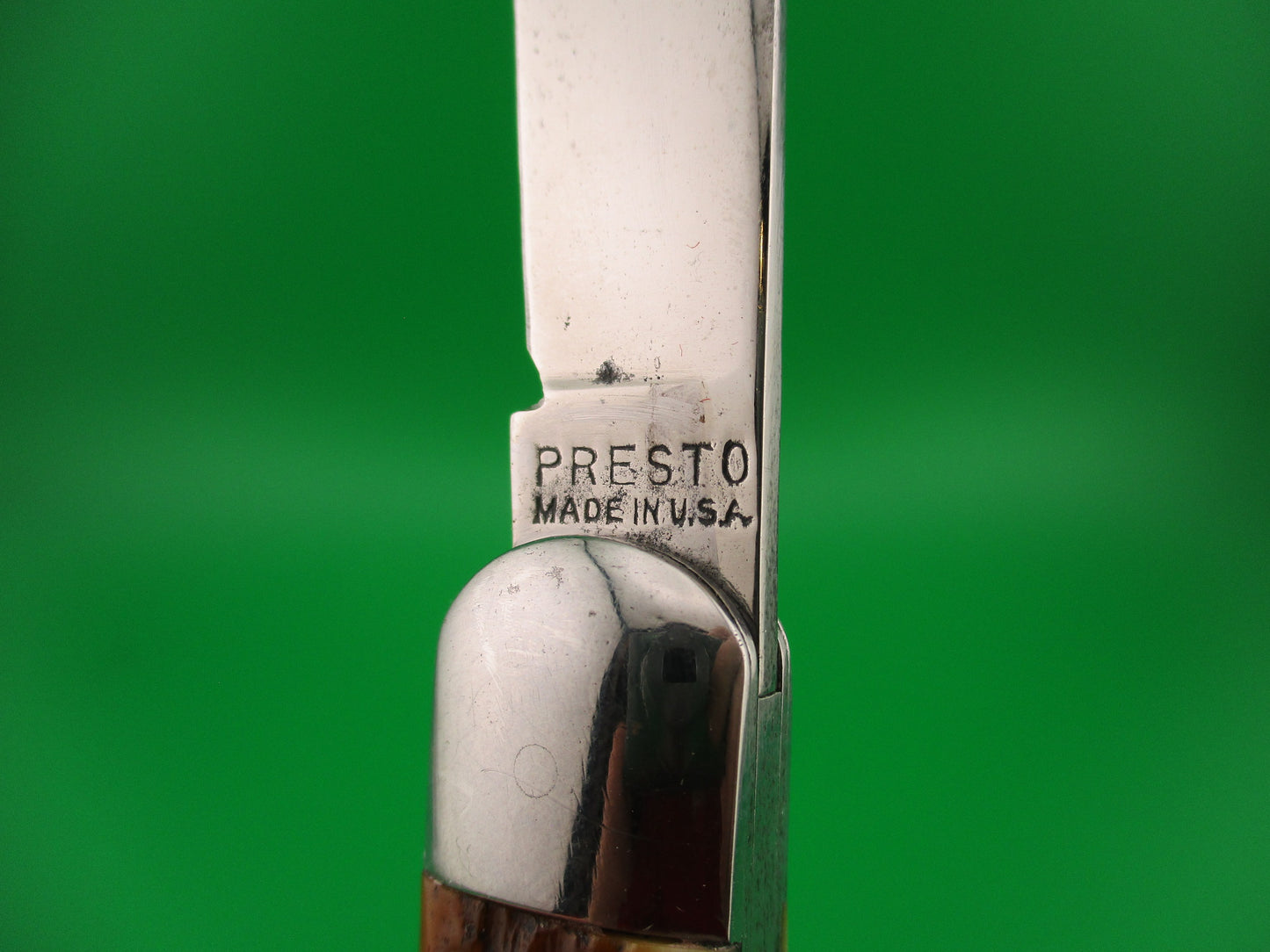 PRESTO #3000 Large Hunter Jigged bone Vintage automatic knife