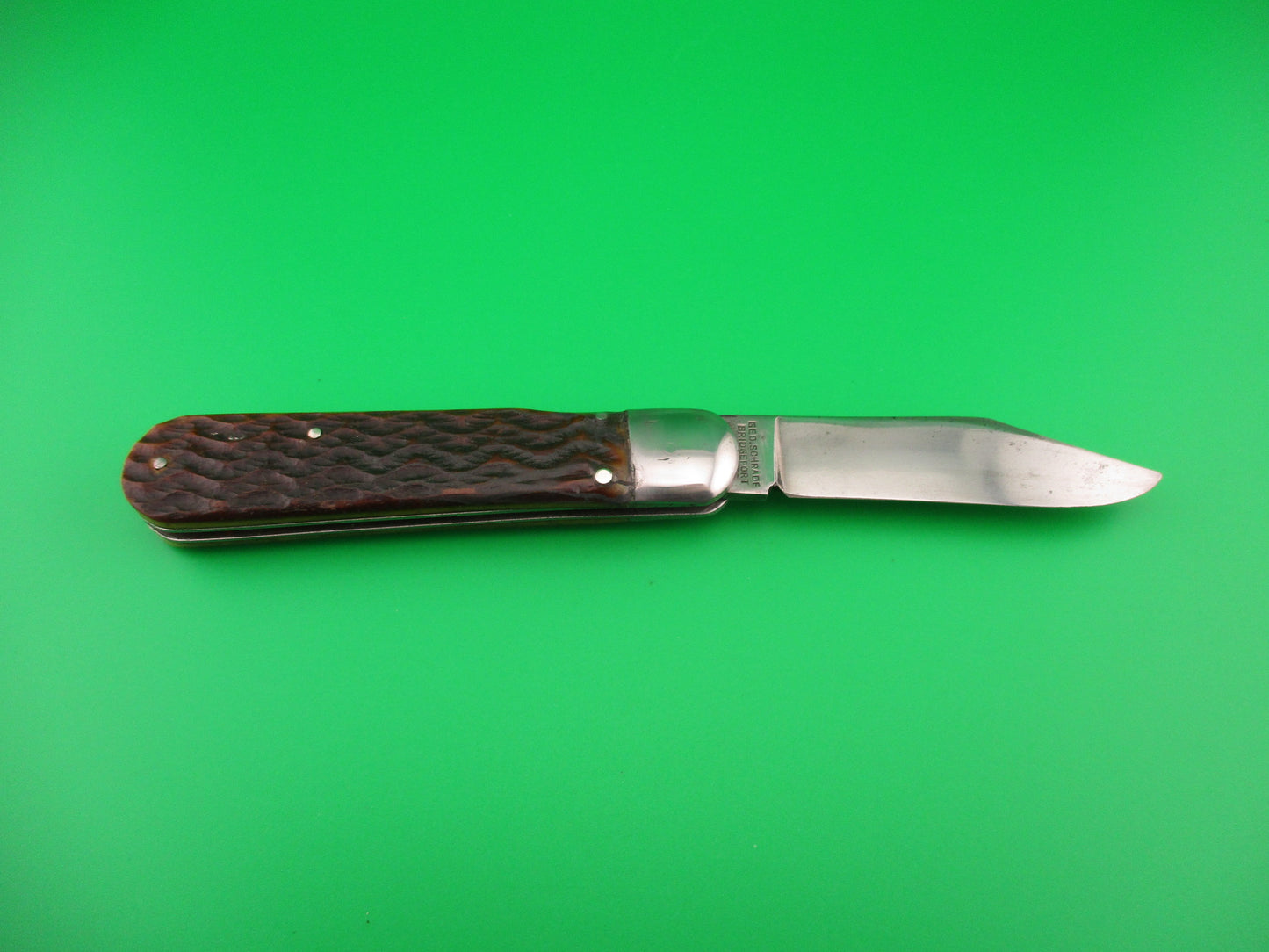 PRESTO Pattern #1000 Scout Jigged Bone Vintage switchblade knife
