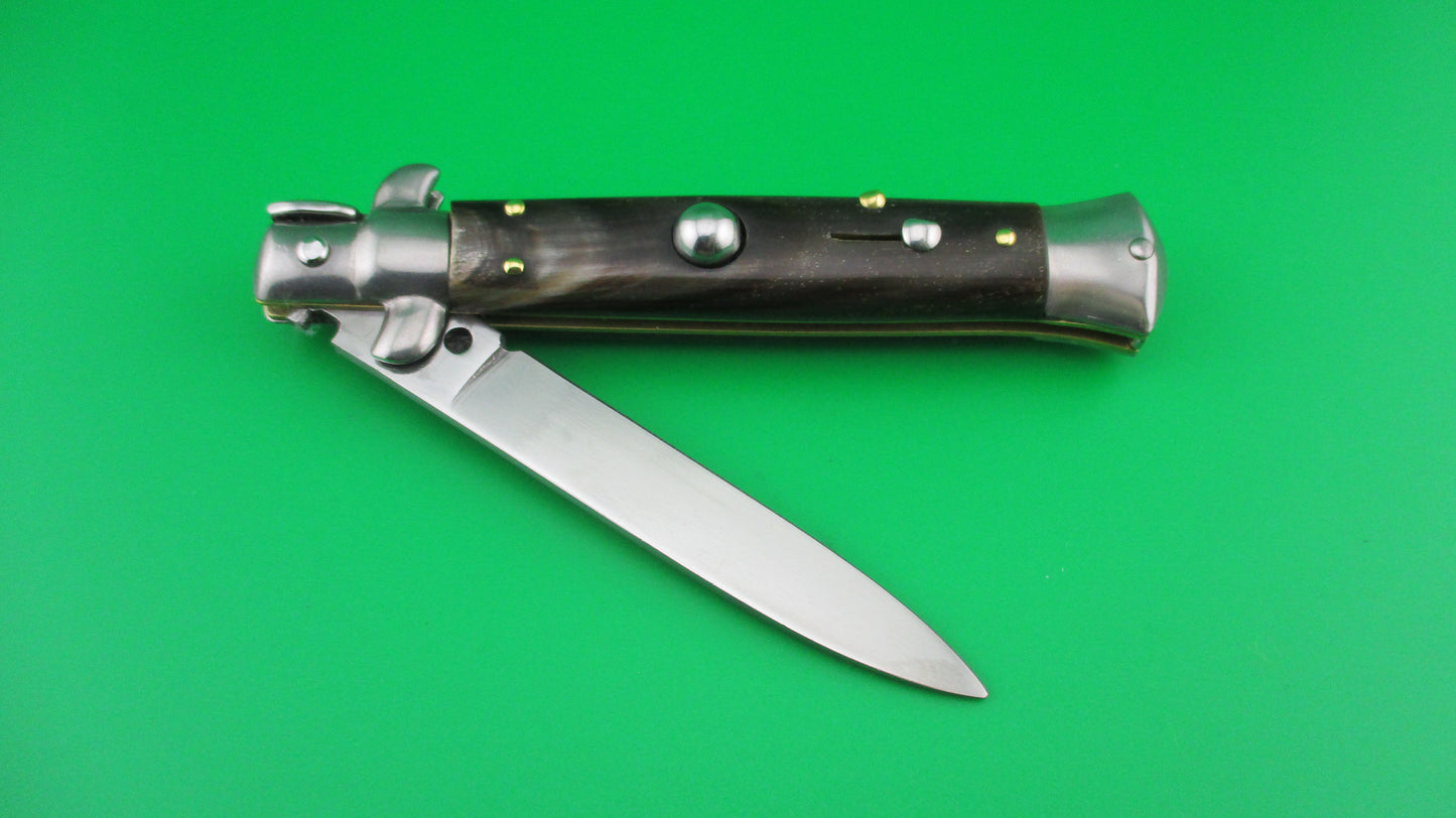 z INOX 20cm Italian Stiletto Vintage swivel bolster spearpoint switchblade