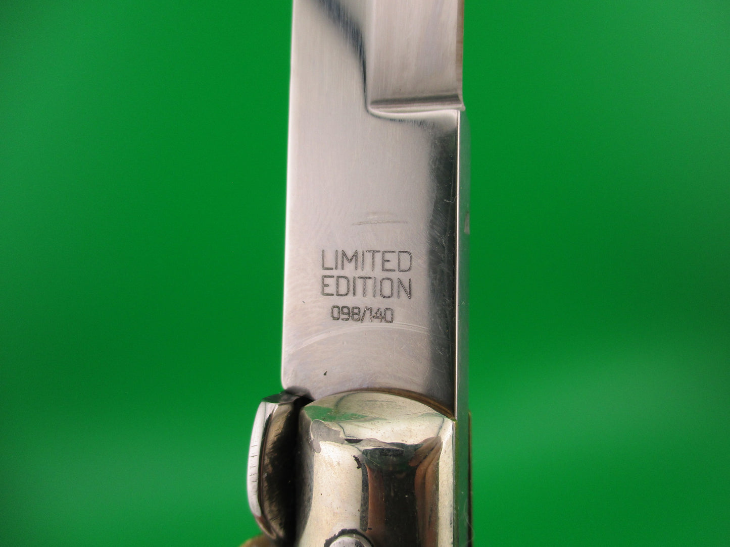 AGA CAMPOLIN 33cm Picklock Limited Edition Black Gray horn automatic knife