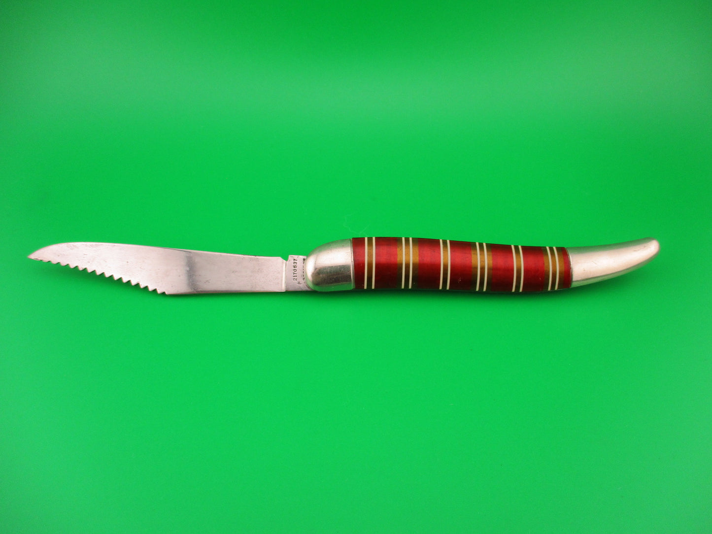 IMPERIAL Toothpick Candystripe Vintage switchblade knife fish scaler JM90PBFC