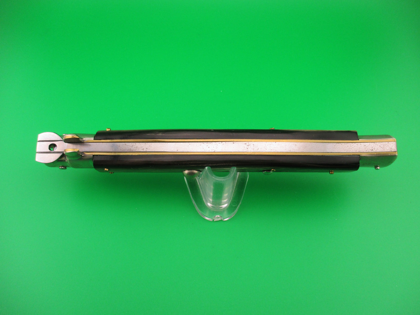AGA CAMPOLIN MANIAGO ITALY 33cm Italian Picklock Limited Edition Gray horn automatic knife