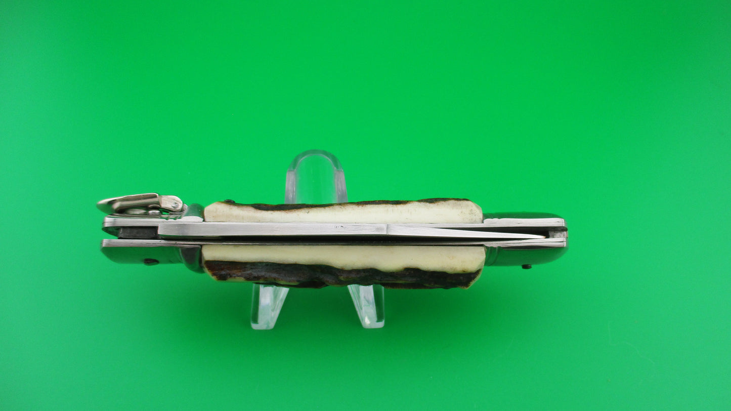 z Rostfrei 20cm Italian Lever Stag vintage switchblade knife