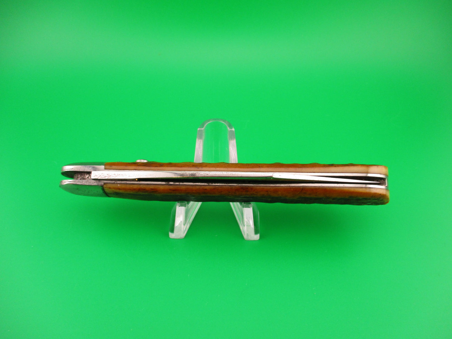 PRESTO #3000 Large Hunter Jigged bone Vintage automatic knife