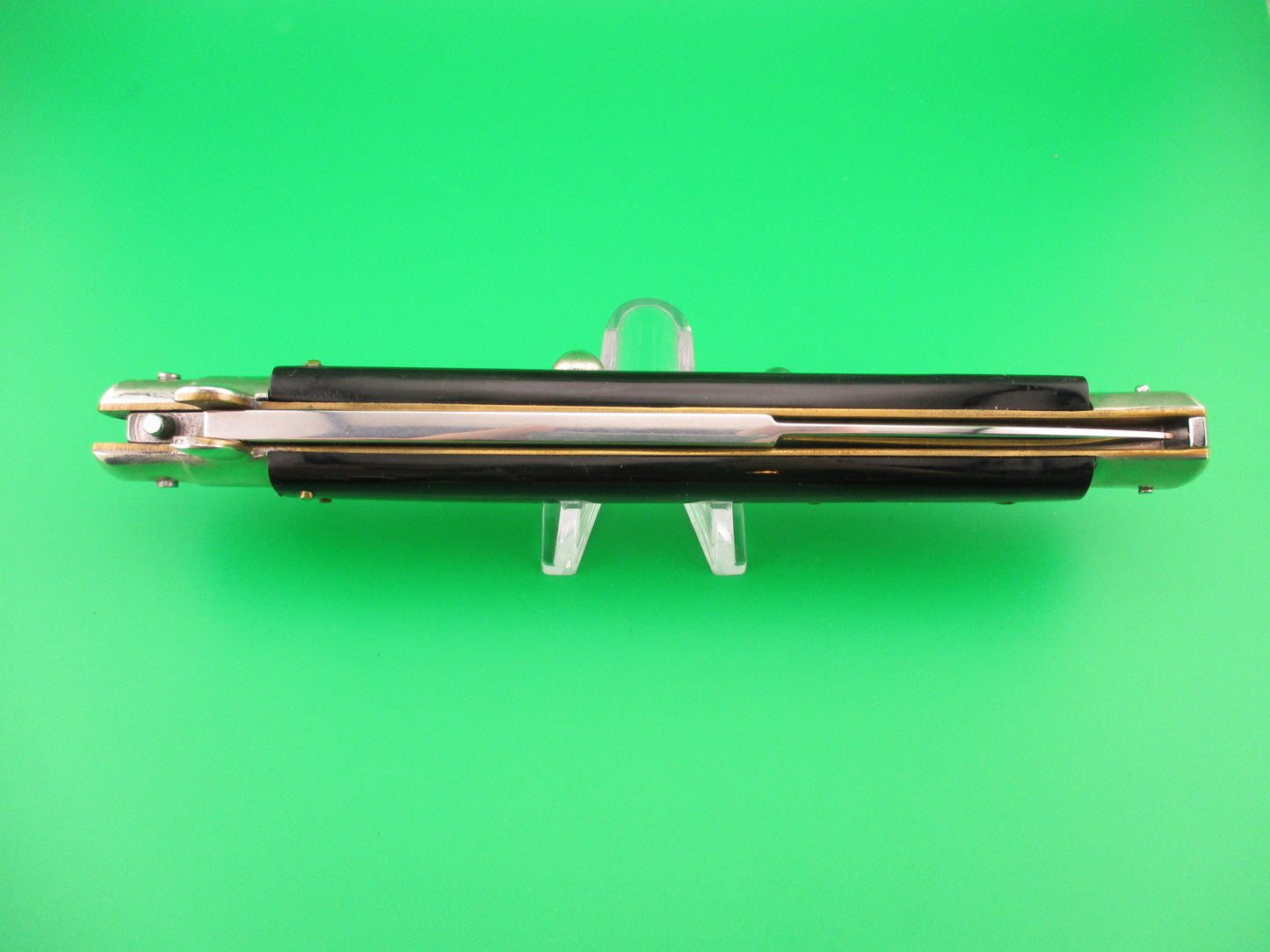 AGA CAMPOLIN 33cm Picklock Limited Edition Black Gray horn automatic knife