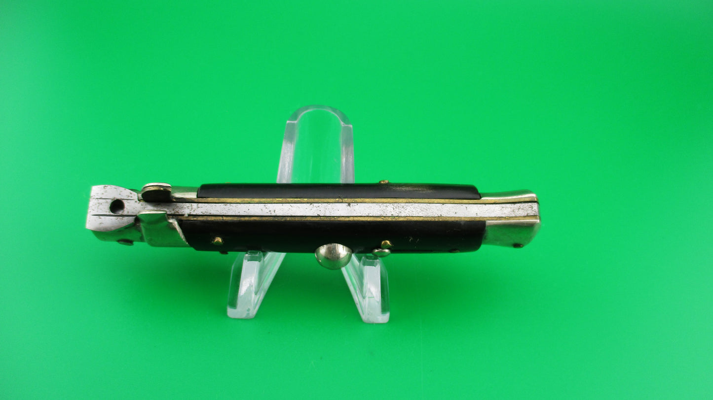 C. Jul Herbertz IMPORT 18cm Italian Transitional Stiletto Black switchblade knife