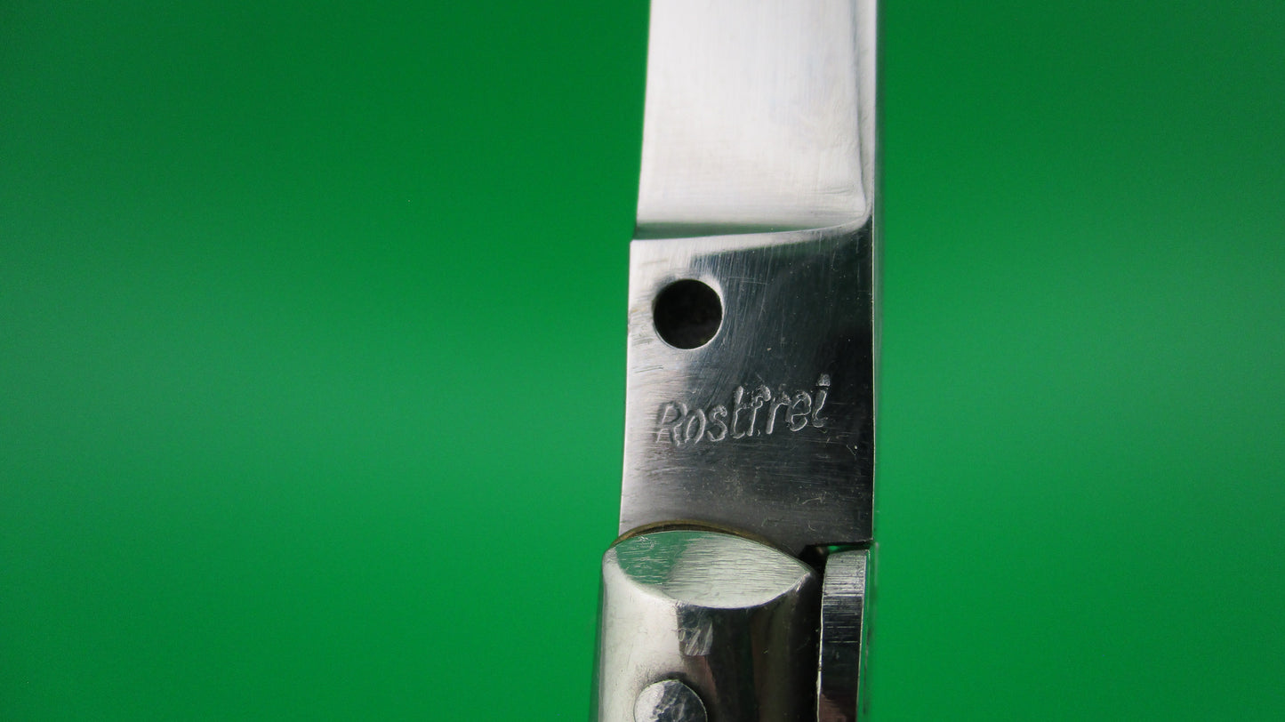 Rostfrei (slant) 14cm Italian transitional Small button stiletto automatic knife