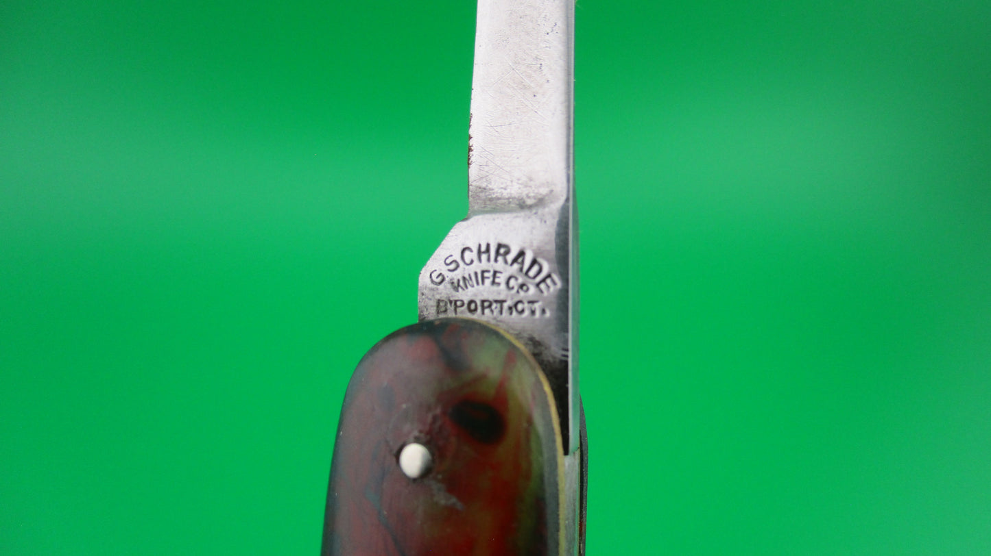 z PRESTO Double Red & Green Vintage switchblade knife