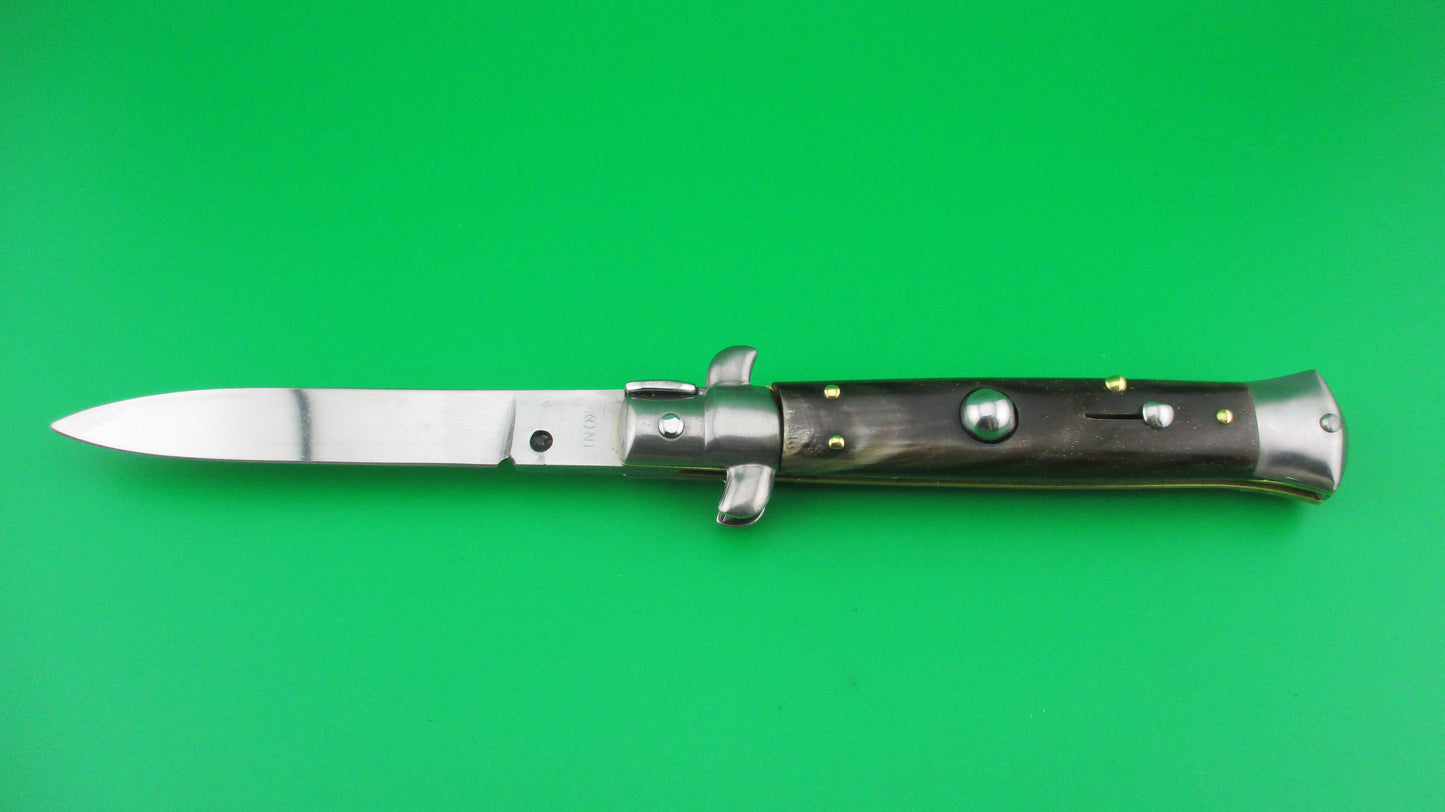 z INOX 20cm Italian Stiletto Vintage swivel bolster spearpoint switchblade