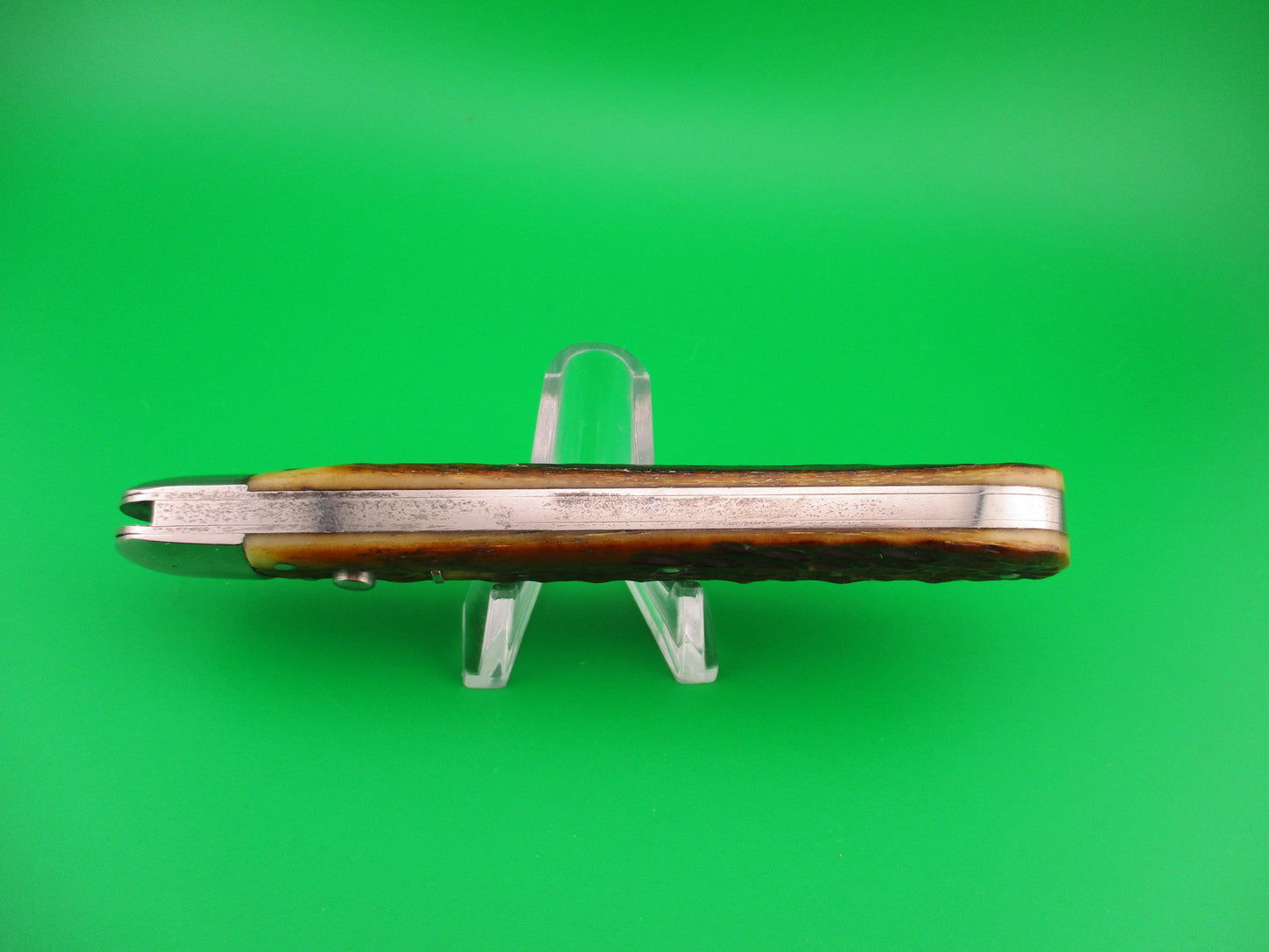 PRESTO #3000 Large Hunter Jigged bone Vintage automatic knife