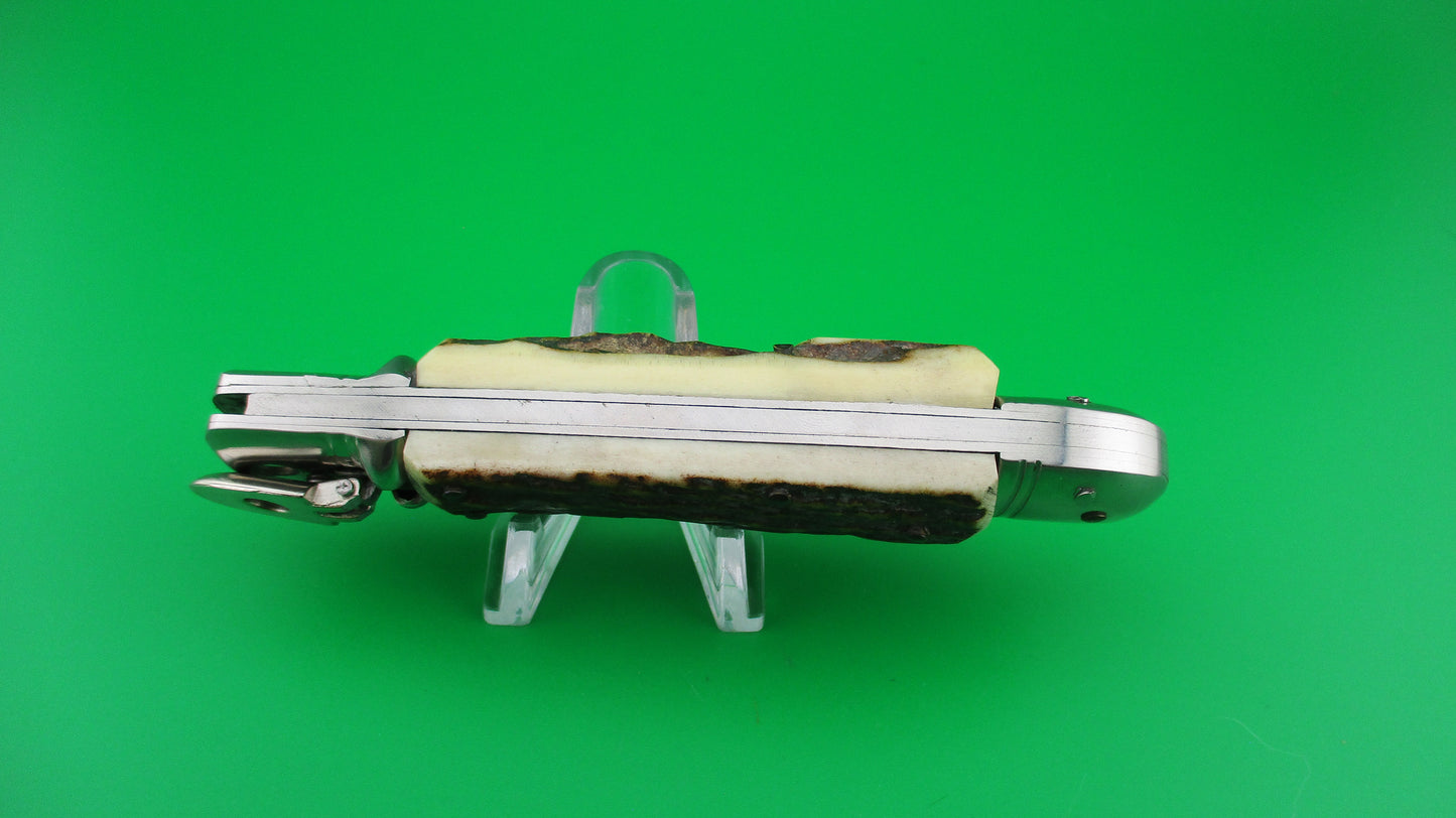 z Rostfrei 20cm Italian Lever Stag vintage switchblade knife