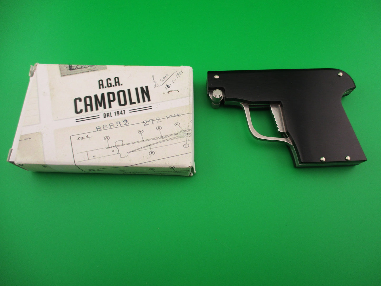 AGA CAMPOLIN MANIAGO ITALY 2019 Pistol shaped automatic knife