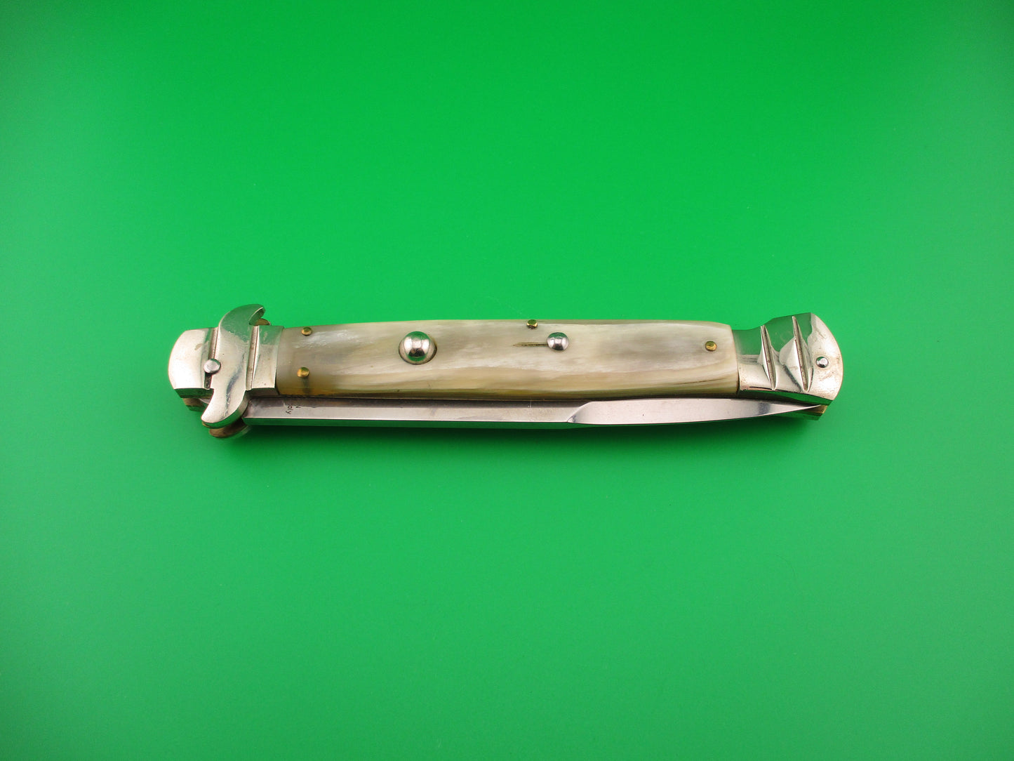 z AGA CAMPOLIN Maniago Italy 2011 28cm Italian Lockback Horn S guard automatic knife
