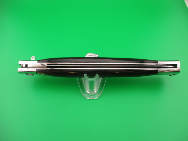 35cm Skull Button Wicked Stiletto Dagger Horn Custom automatic knife