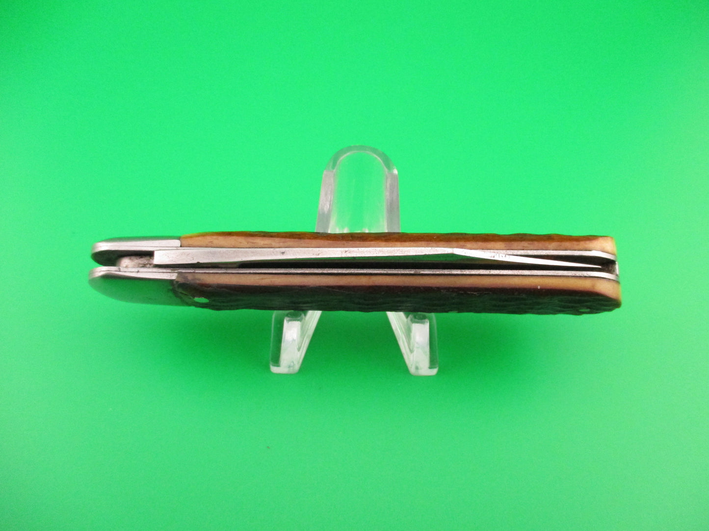 PRESTO Pattern #1000 Scout Jigged Bone Vintage switchblade knife