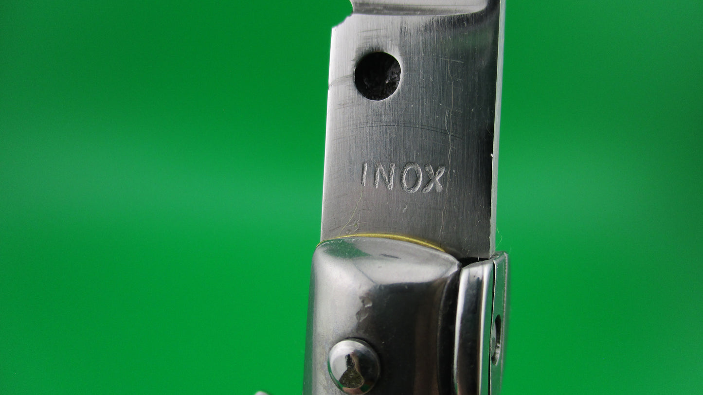z INOX 20cm Italian Stiletto Vintage swivel bolster spearpoint switchblade