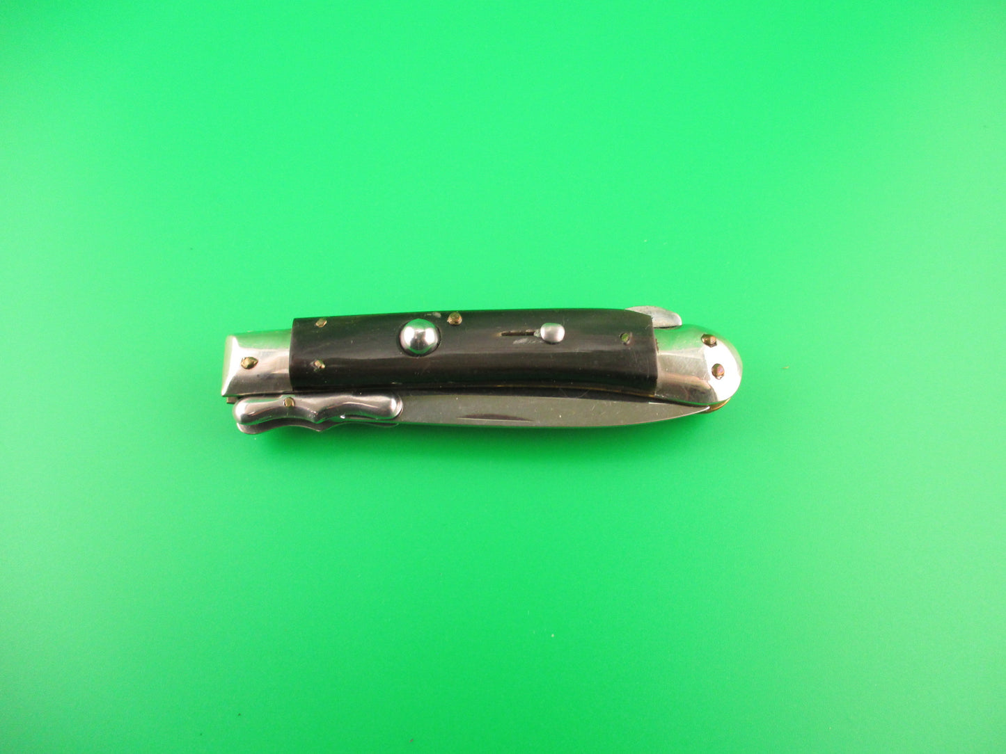 Vintage MEDICI 19cm Italian Horn Swing guard dagger automatic knife