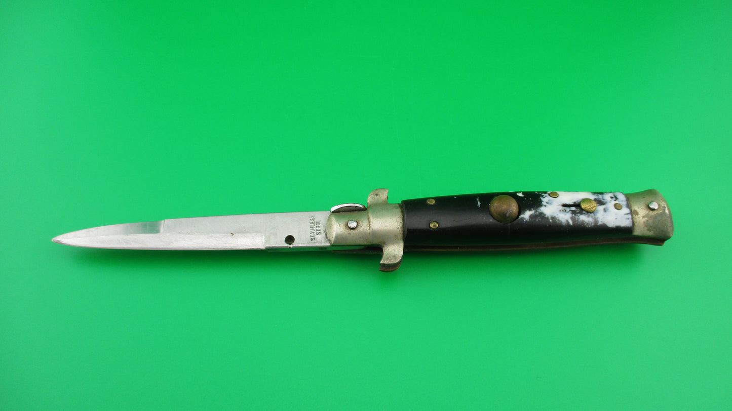 STAINLESS STEEL 18cm Japanese Picklock Stiletto Vintage 1960s automatic knife