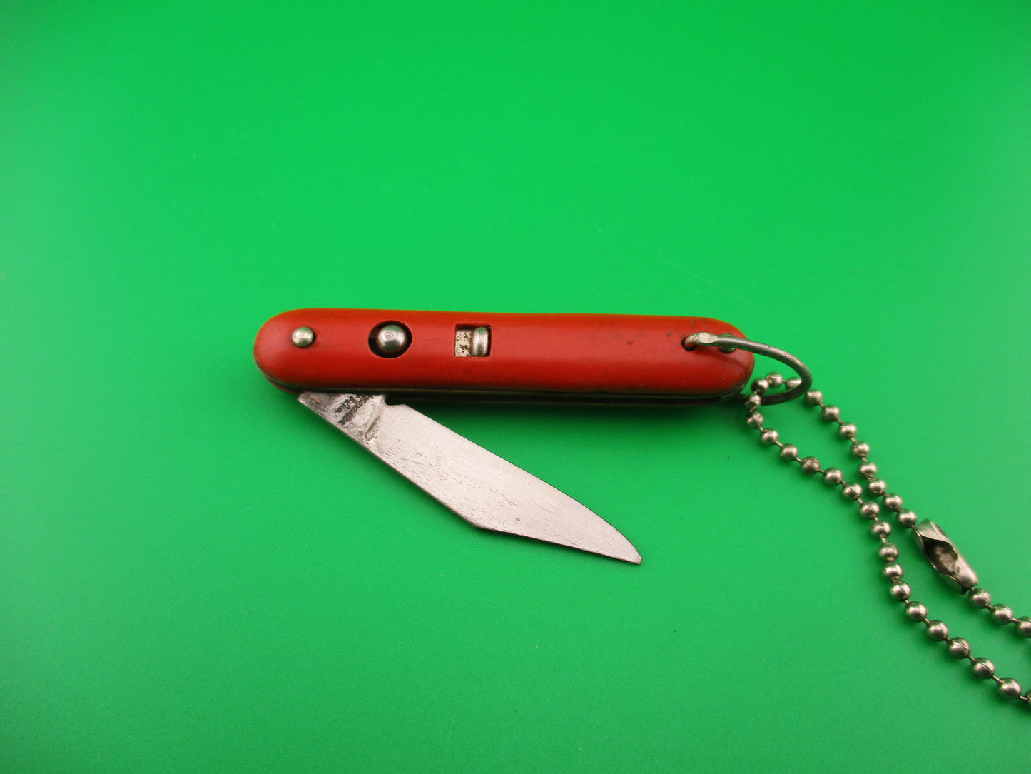 Edgemaster USA Vintage MyTmite Red keychain switchblade knife made 1940s
