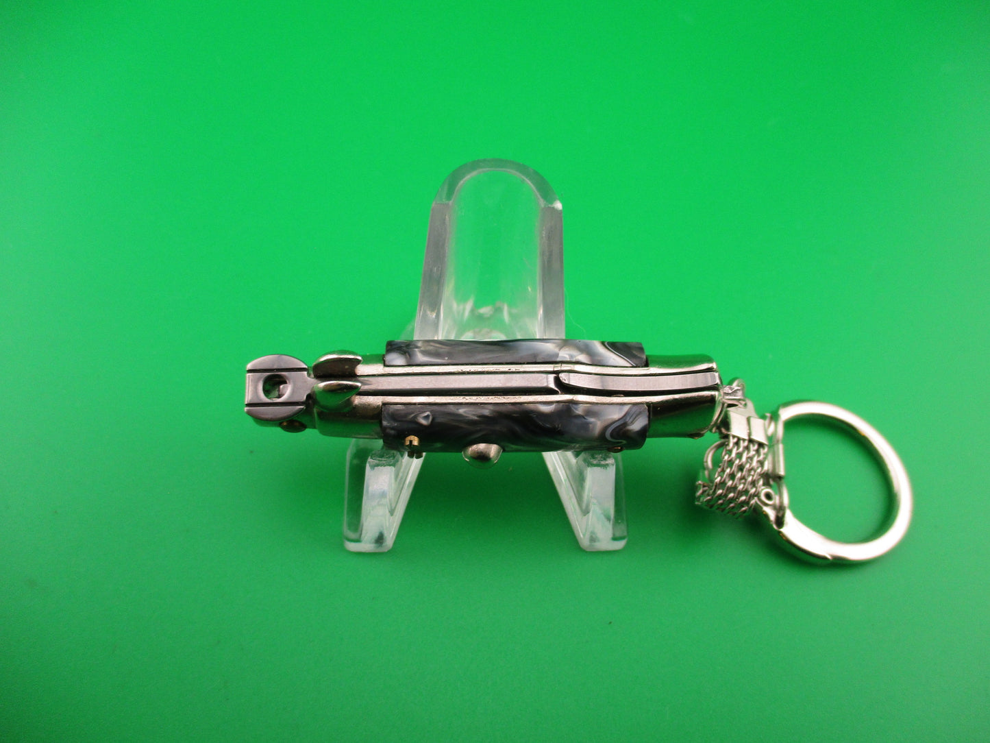 INOX ITALY 10cm Italian Stiletto picklock keychain automatic knife