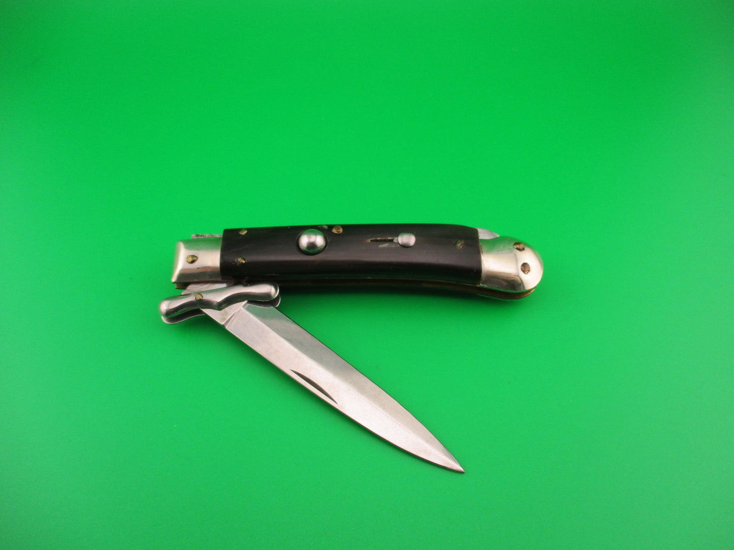 Vintage MEDICI 19cm Italian Horn Swing guard dagger automatic knife