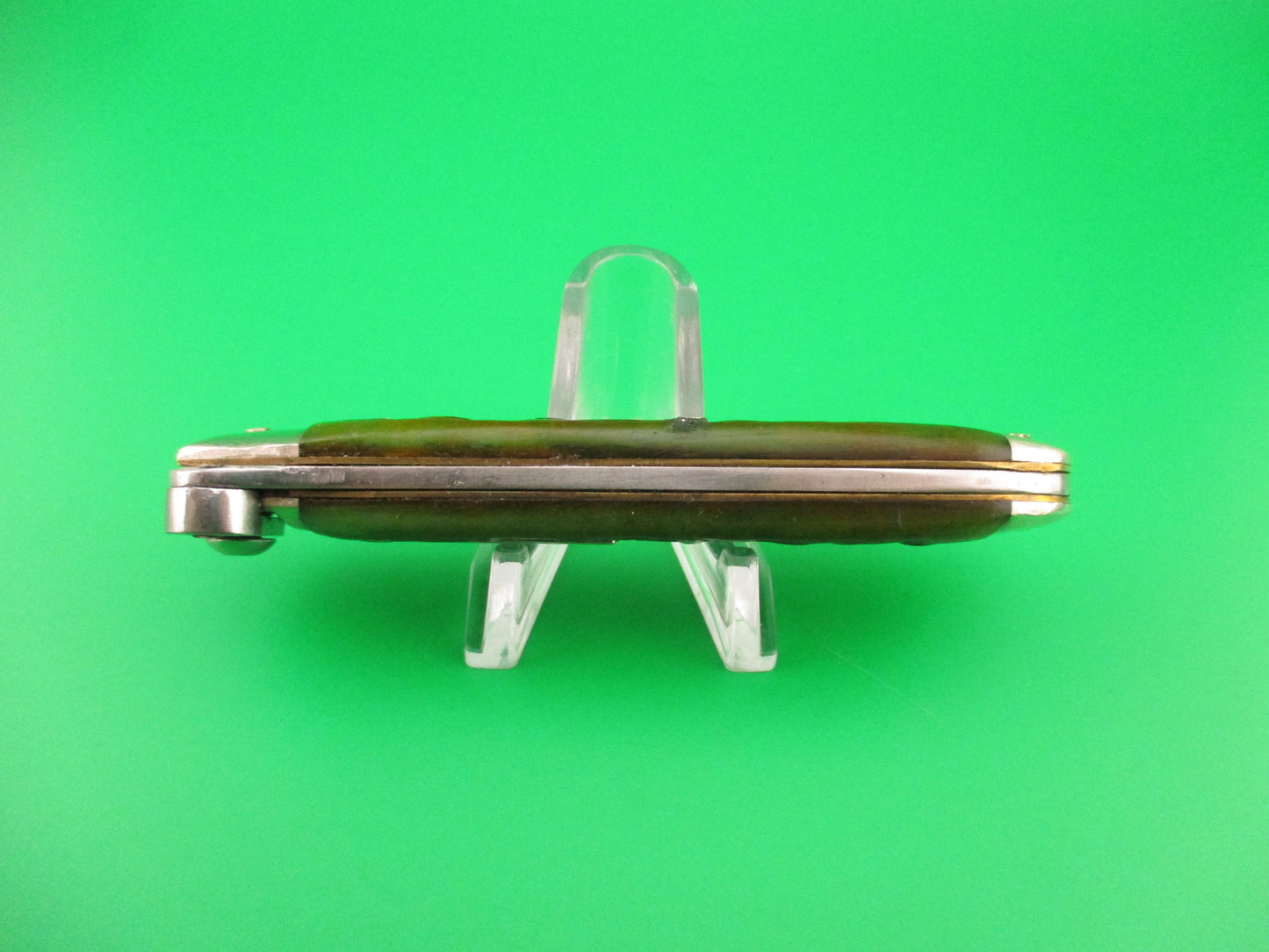 SCHRADE FIRE & ICE lever release green bone automatic knife