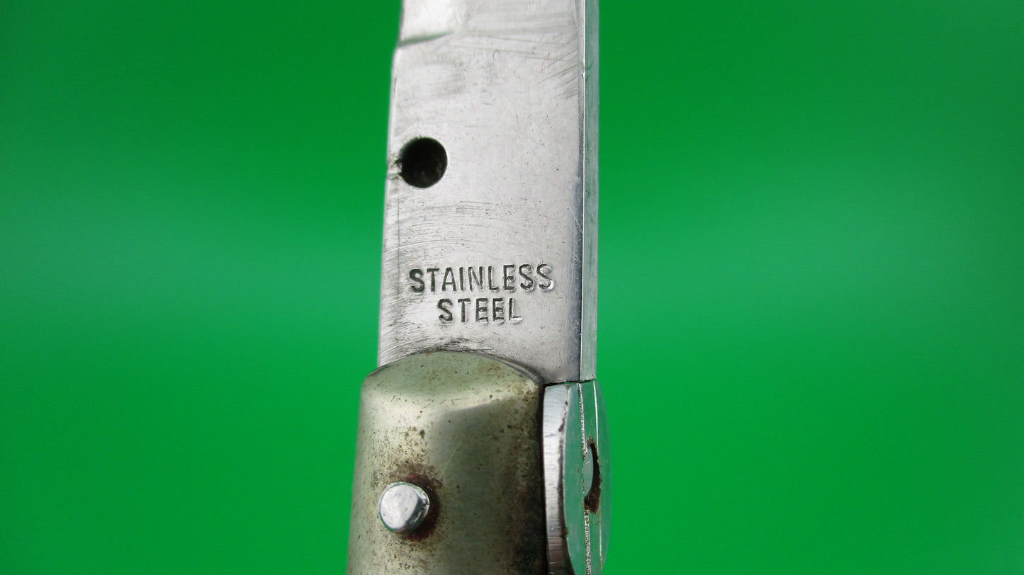 STAINLESS STEEL 18cm Japanese Picklock Stiletto Vintage 1960s automatic knife