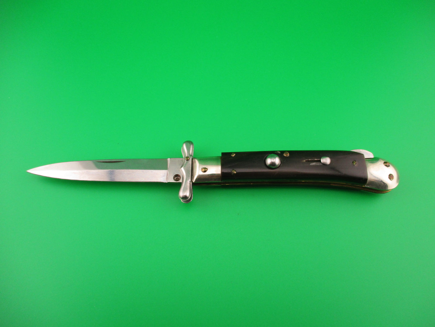 Vintage MEDICI 19cm Italian Horn Swing guard dagger automatic knife