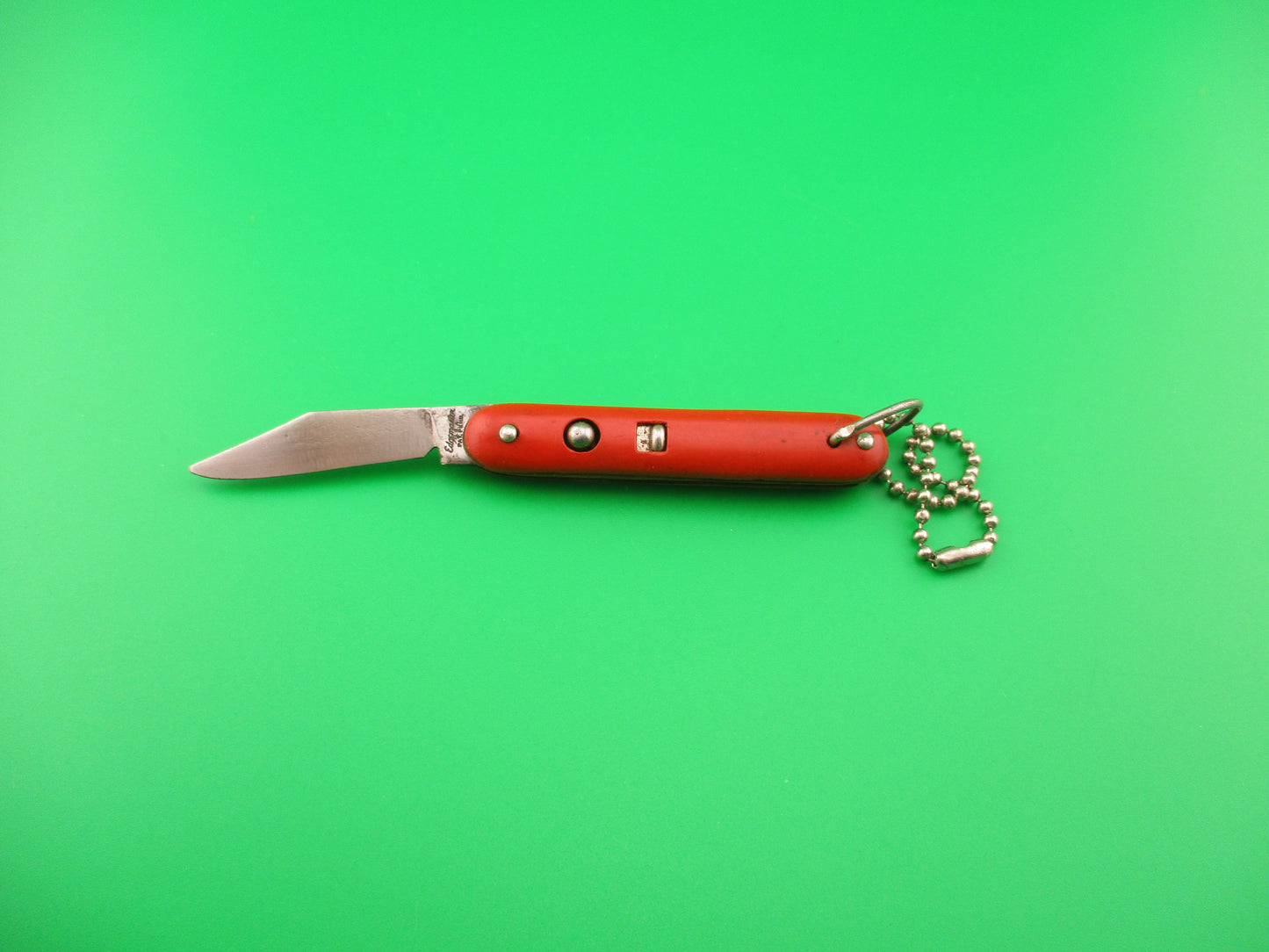 Edgemaster USA Vintage MyTmite Red keychain switchblade knife made 1940s