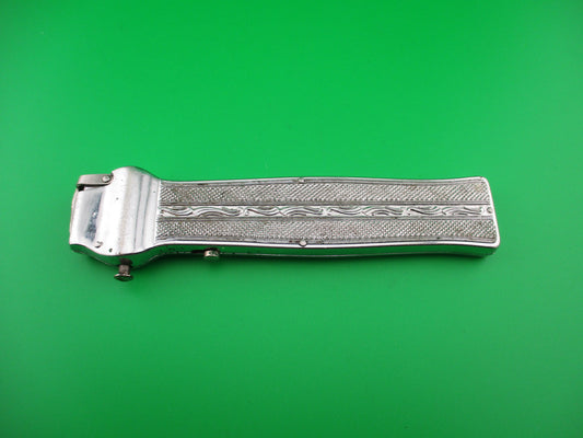 z BONSA SOLINGEN D.B.G.M ROSTFREI 23cm German OTF Automatic Trapdoor knife all metal