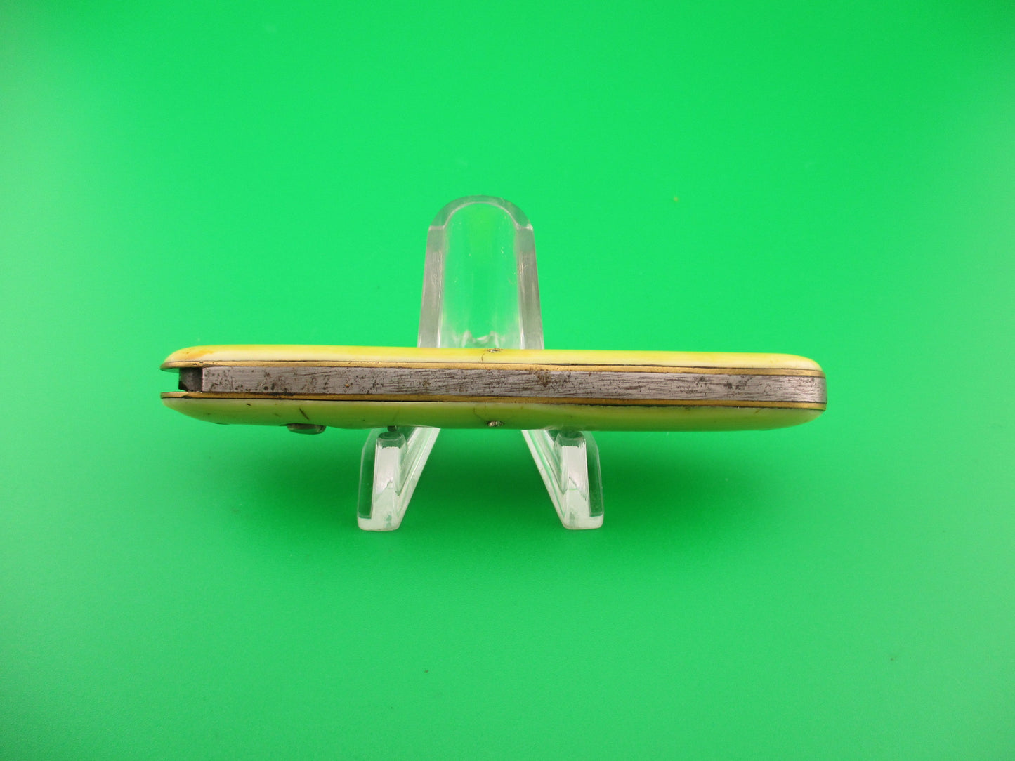 SCHRADE CUT CO Large 3 3/4" Single Ivory celluloid automatic knife