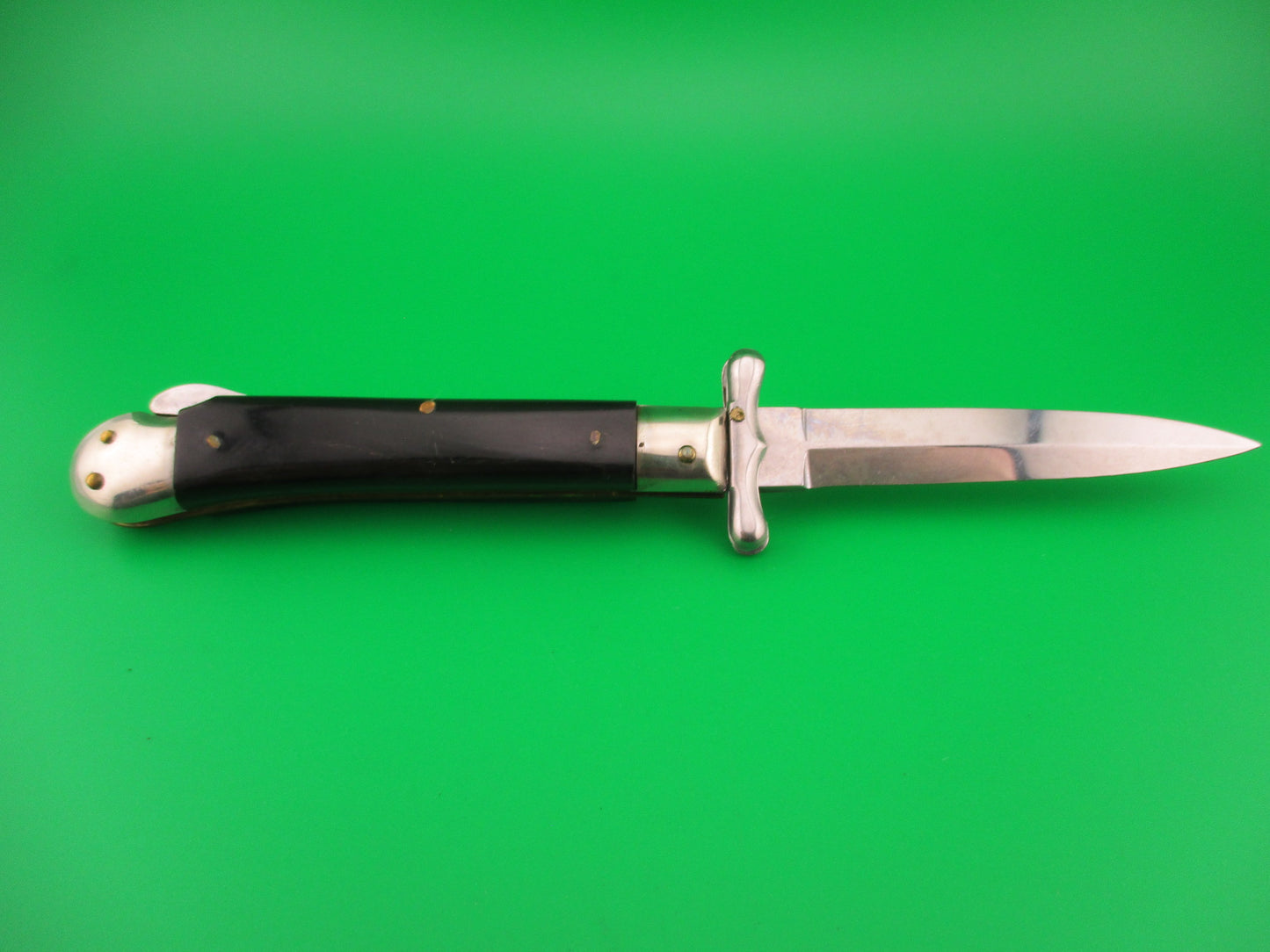Vintage MEDICI 19cm Italian Horn Swing guard dagger automatic knife