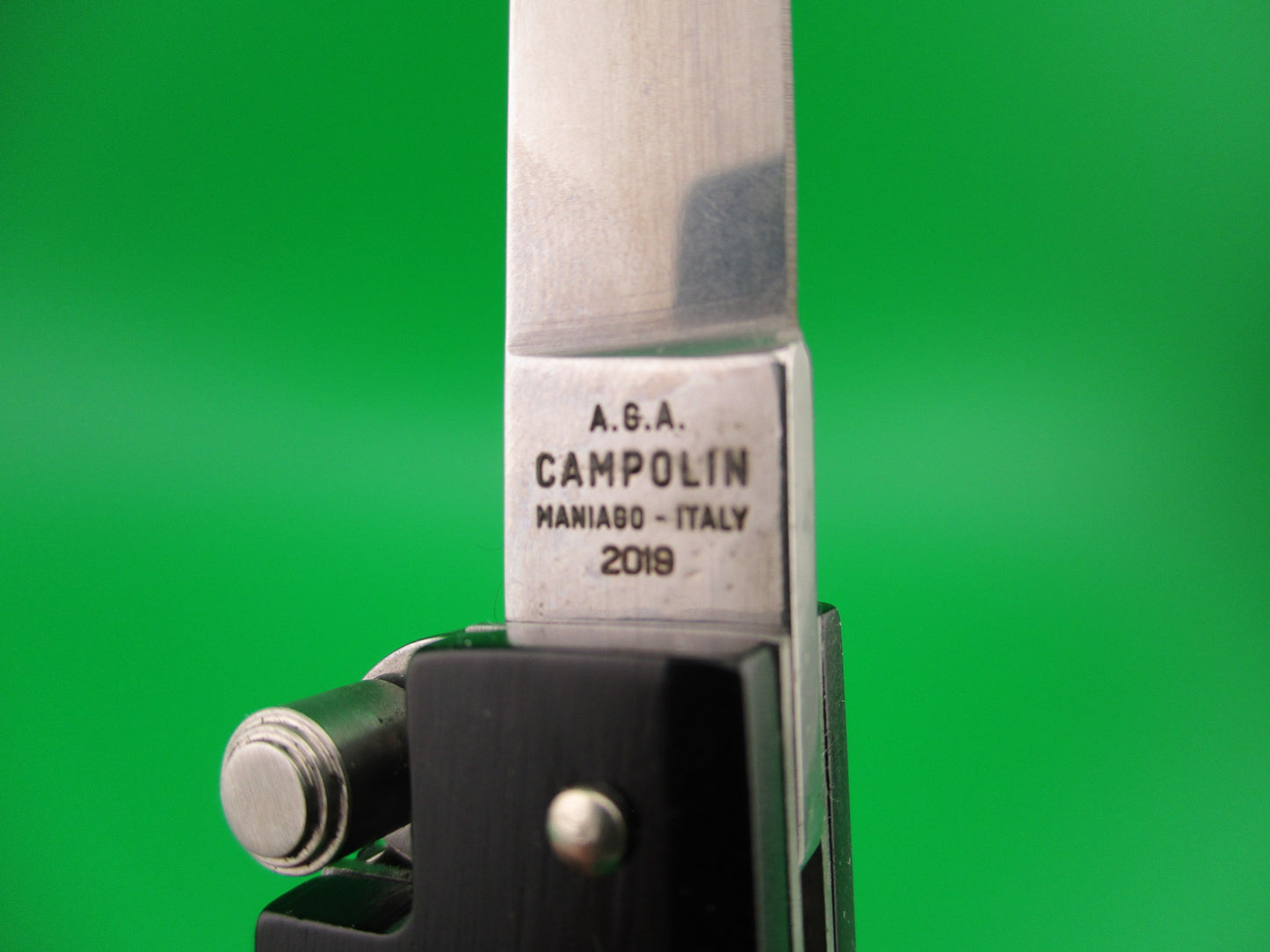 AGA CAMPOLIN MANIAGO ITALY 2019 Pistol shaped automatic knife