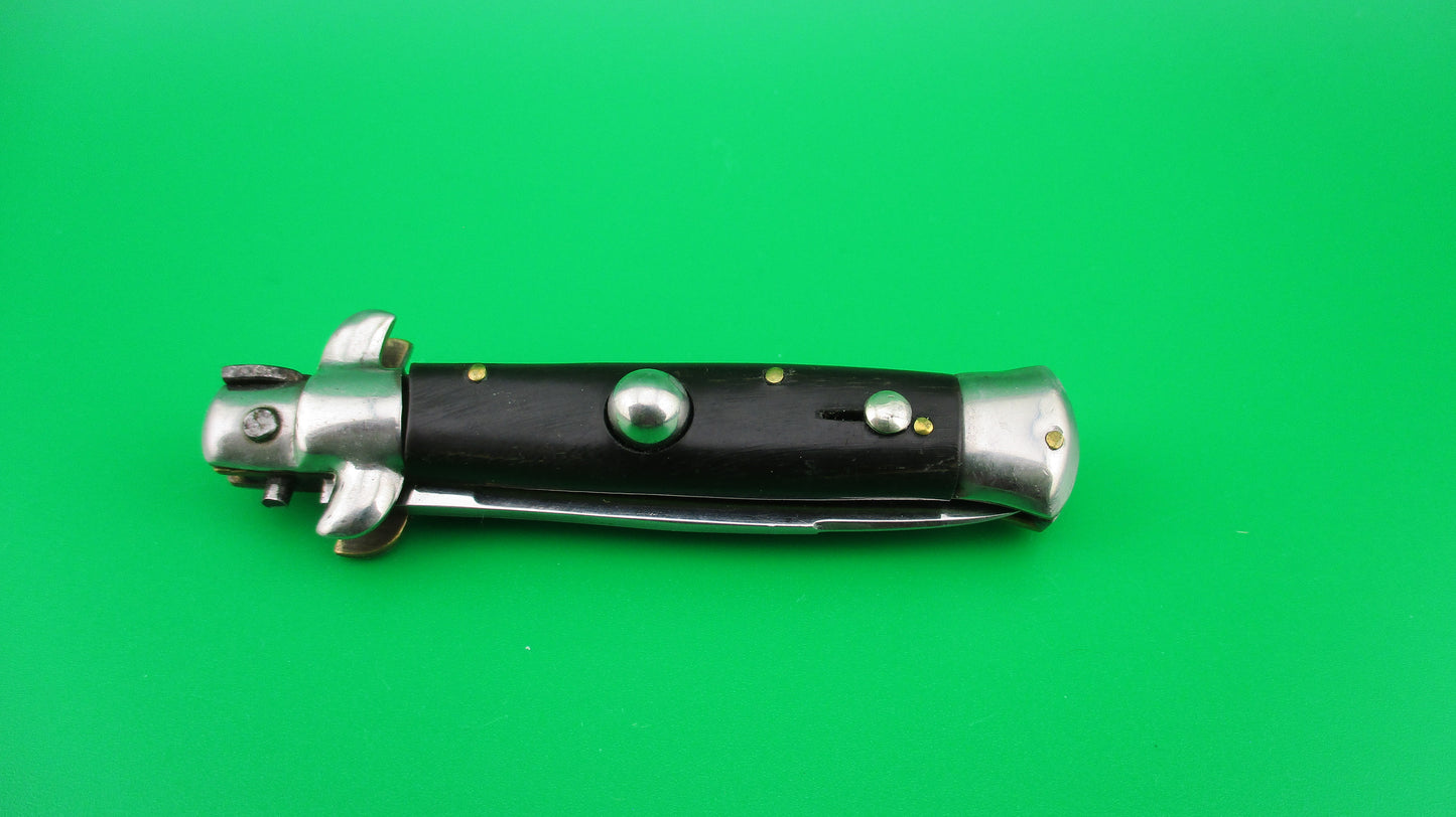 M Italy Inox 14cm Italian transitional stiletto 1960s vintage switchblade knife