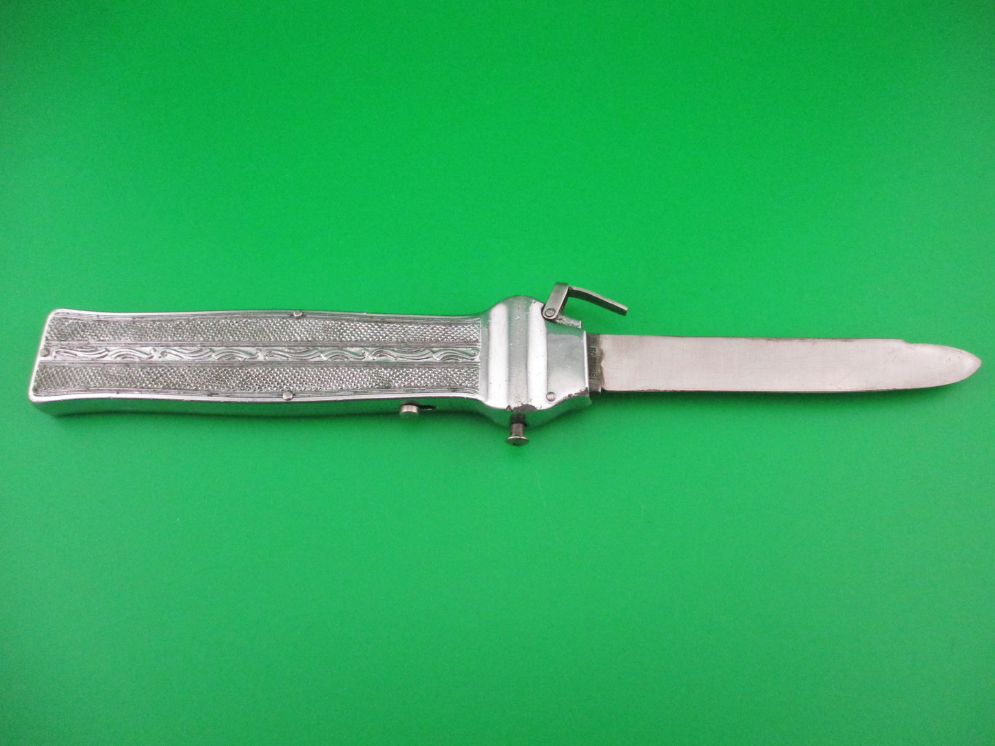 BONSA SOLINGEN D.B.G.M ROSTFREI 23cm German OTF Automatic Trapdoor knife all metal