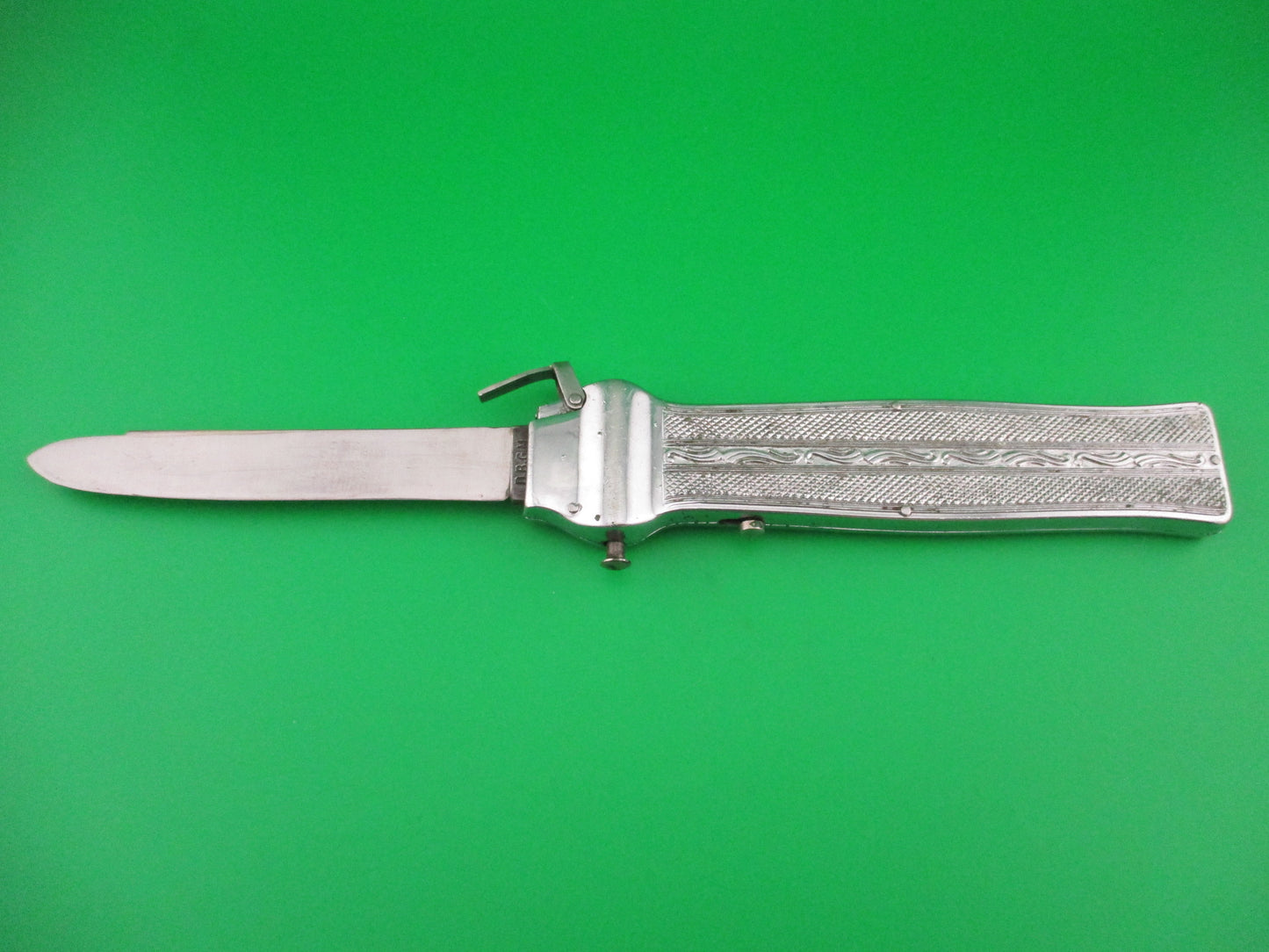 BONSA SOLINGEN D.B.G.M ROSTFREI 23cm German OTF Automatic Trapdoor knife all metal