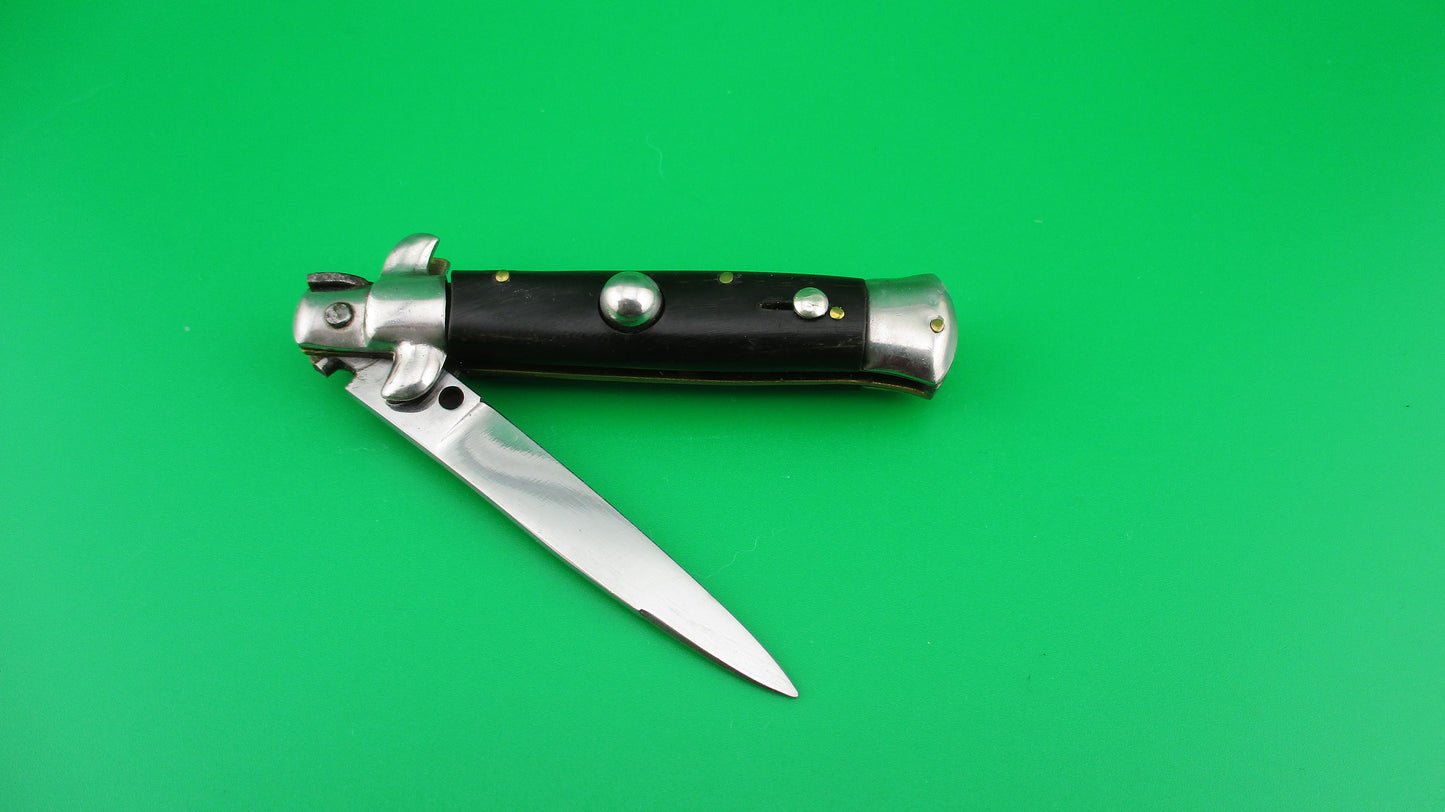 M Italy Inox 14cm Italian transitional stiletto 1960s vintage switchblade knife