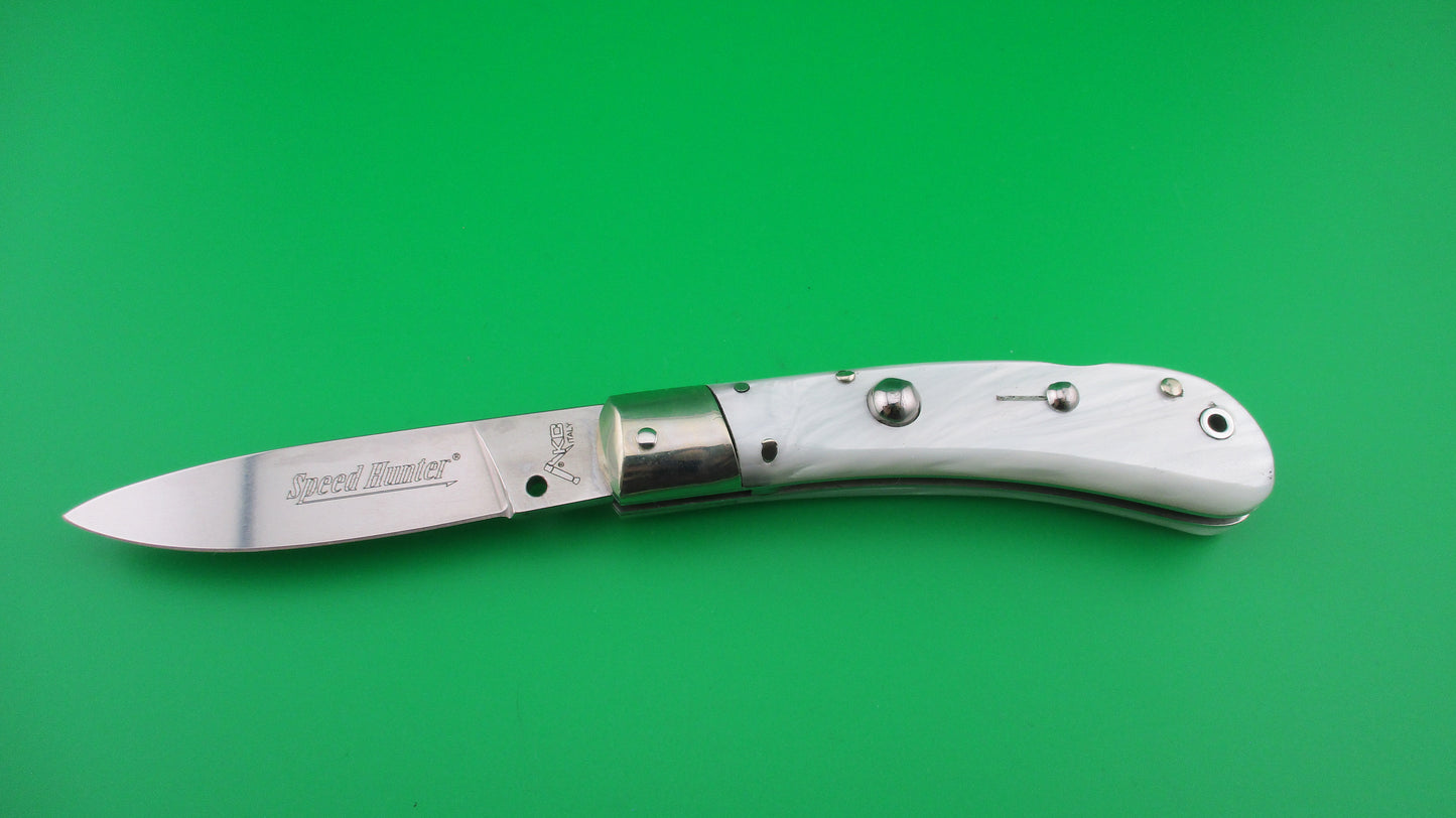 z AKC ITALY SPEED HUNTER 18cm Italian Pearlex automatic knife