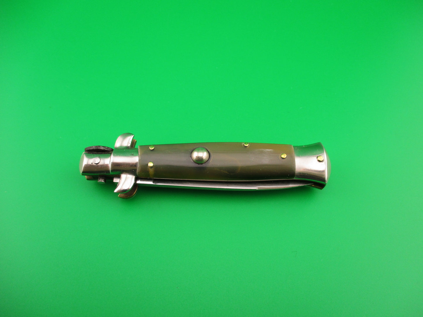 Rostfrei (slant) 16cm Italian Transitional Swivel bolster automatic knife