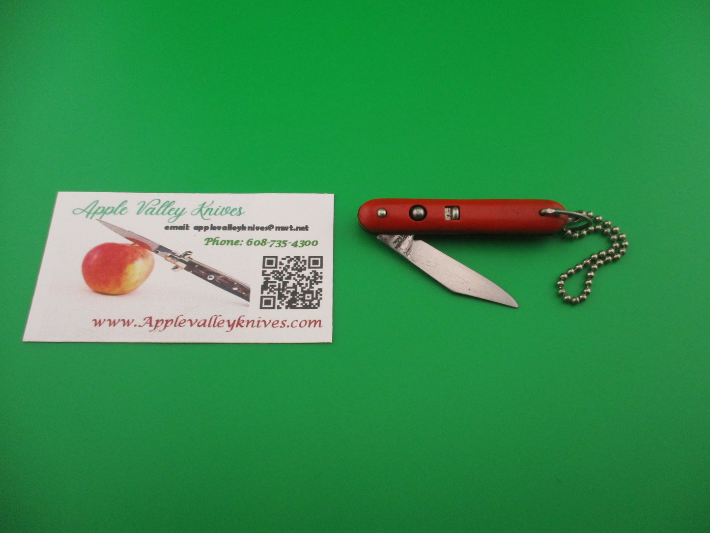 Edgemaster USA Vintage MyTmite Red keychain switchblade knife made 1940s