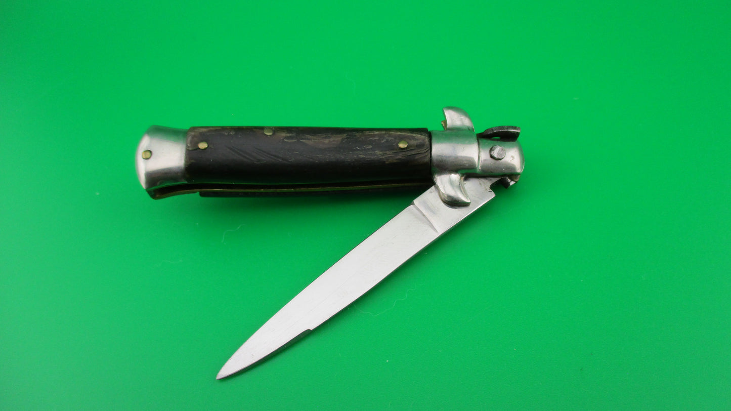 M Italy Inox 14cm Italian transitional stiletto 1960s vintage switchblade knife