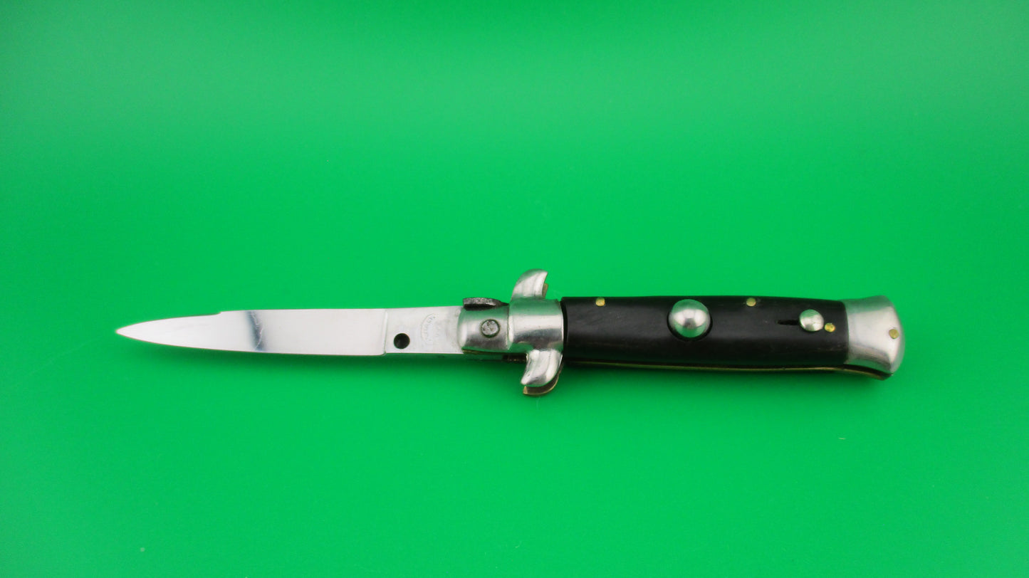 M Italy Inox 14cm Italian transitional stiletto 1960s vintage switchblade knife