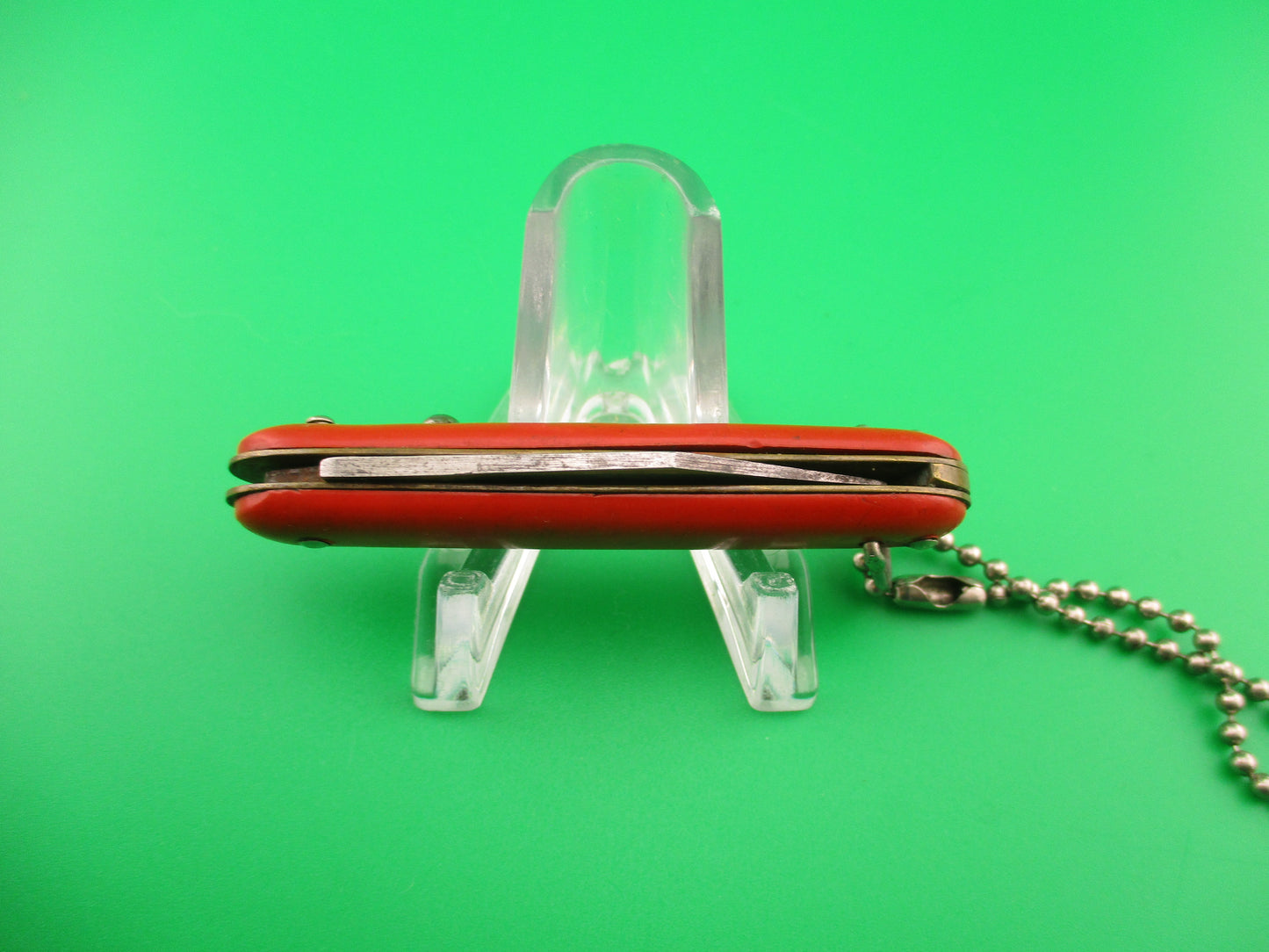 Edgemaster USA Vintage MyTmite Red keychain switchblade knife made 1940s