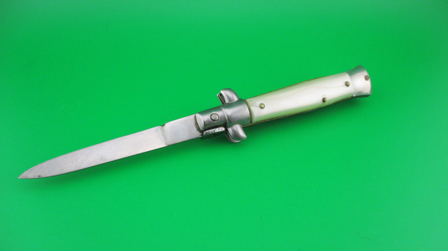 z ROSTFREI 18cm Italian Stiletto Swivel bolster Pearlex automatic knife